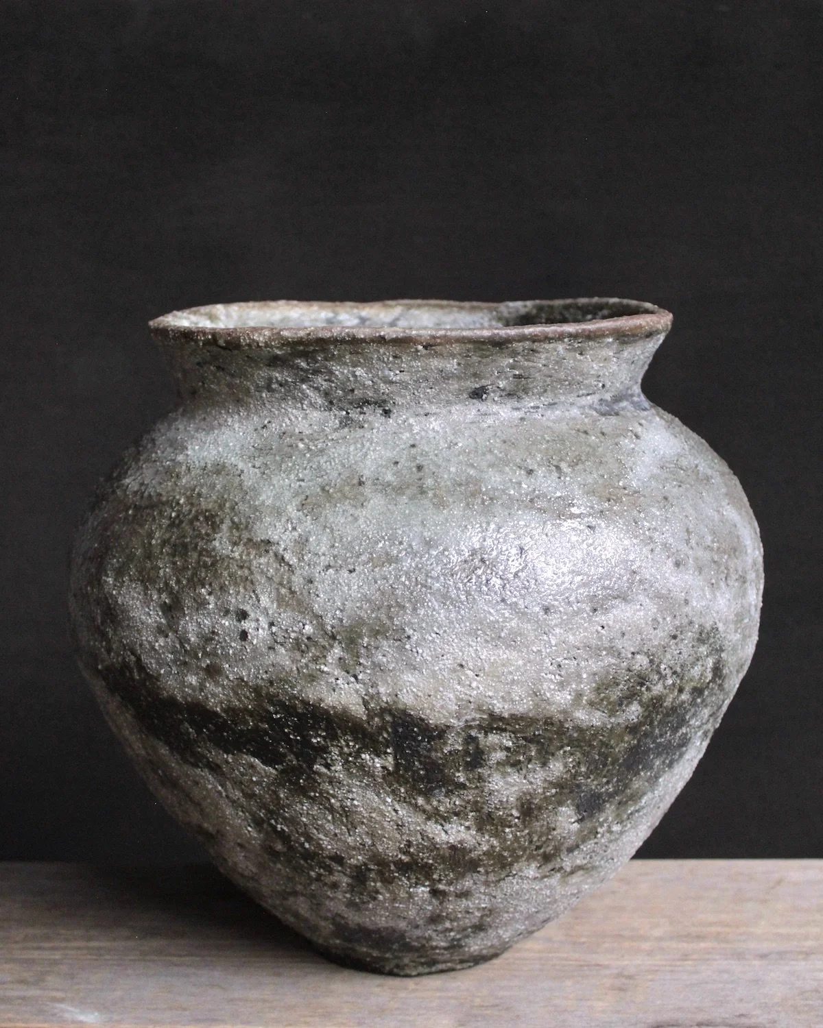 Large Natural Ash Glazed Vessel, #700