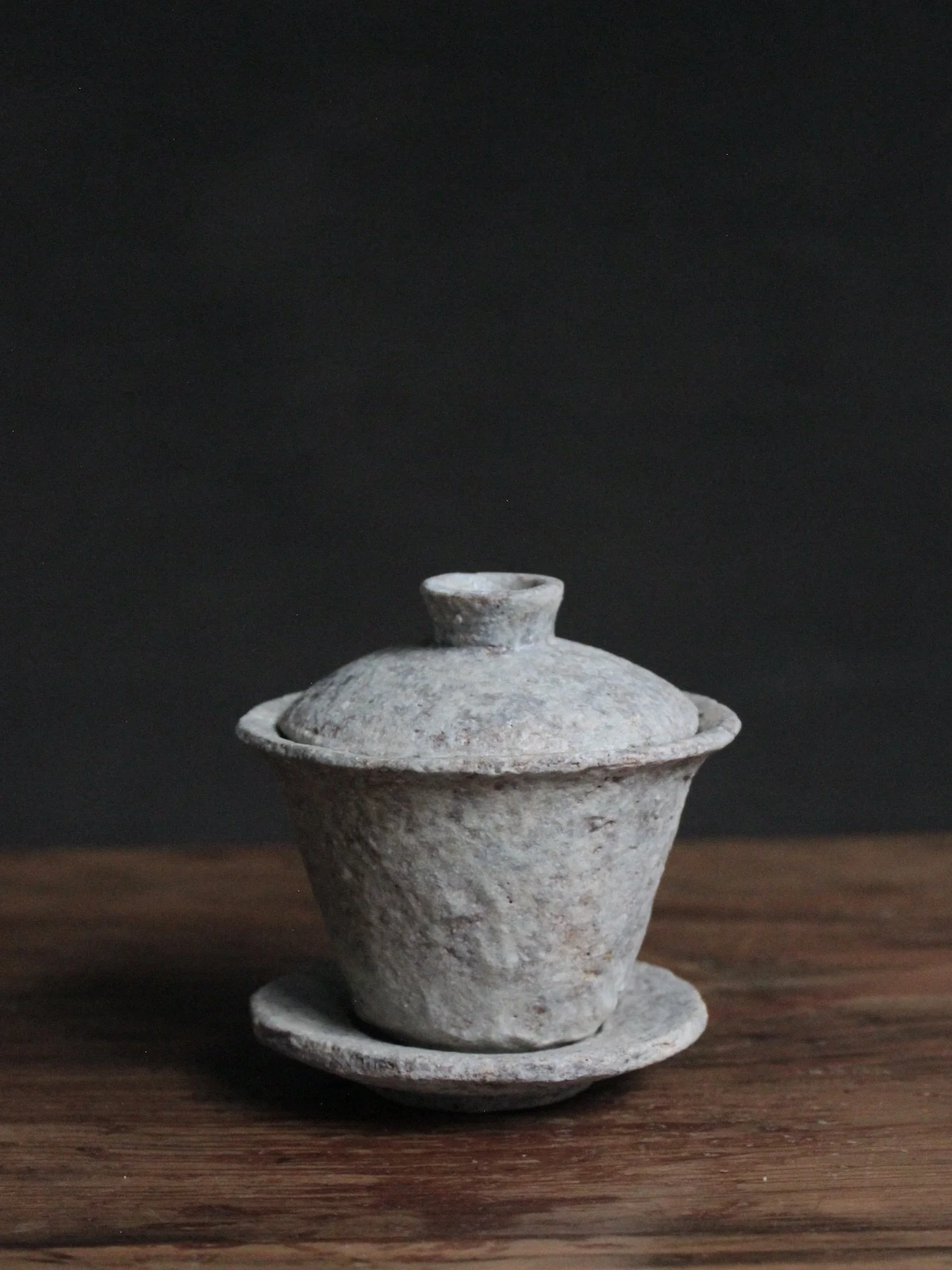 Gaiwan, 120 ml, Kaolin Slip and Ash Glaze, #522