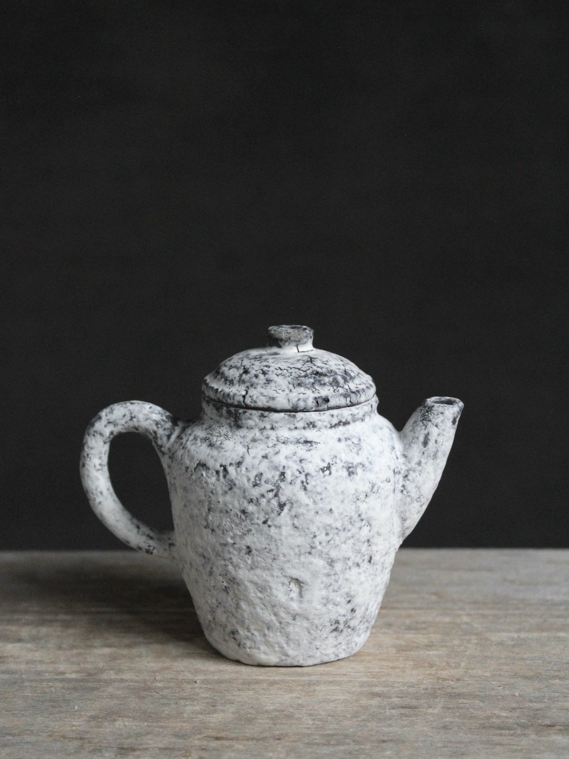 Gongfu Teapot, Iron Glaze and Kaolin Finish, 135 ml, #679