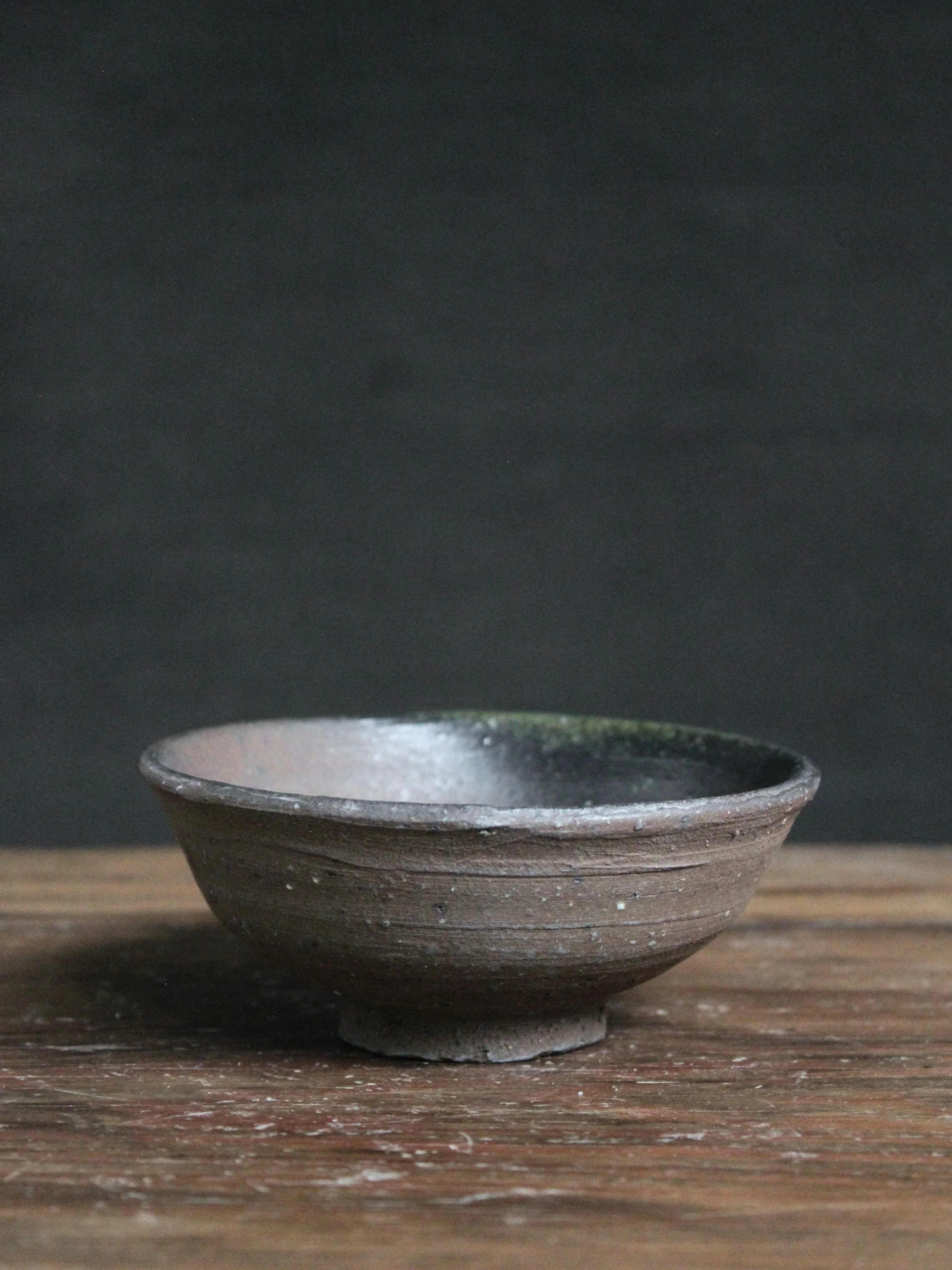 Small Natural Ash Glazed Tea Bowl, 160 ml, #648