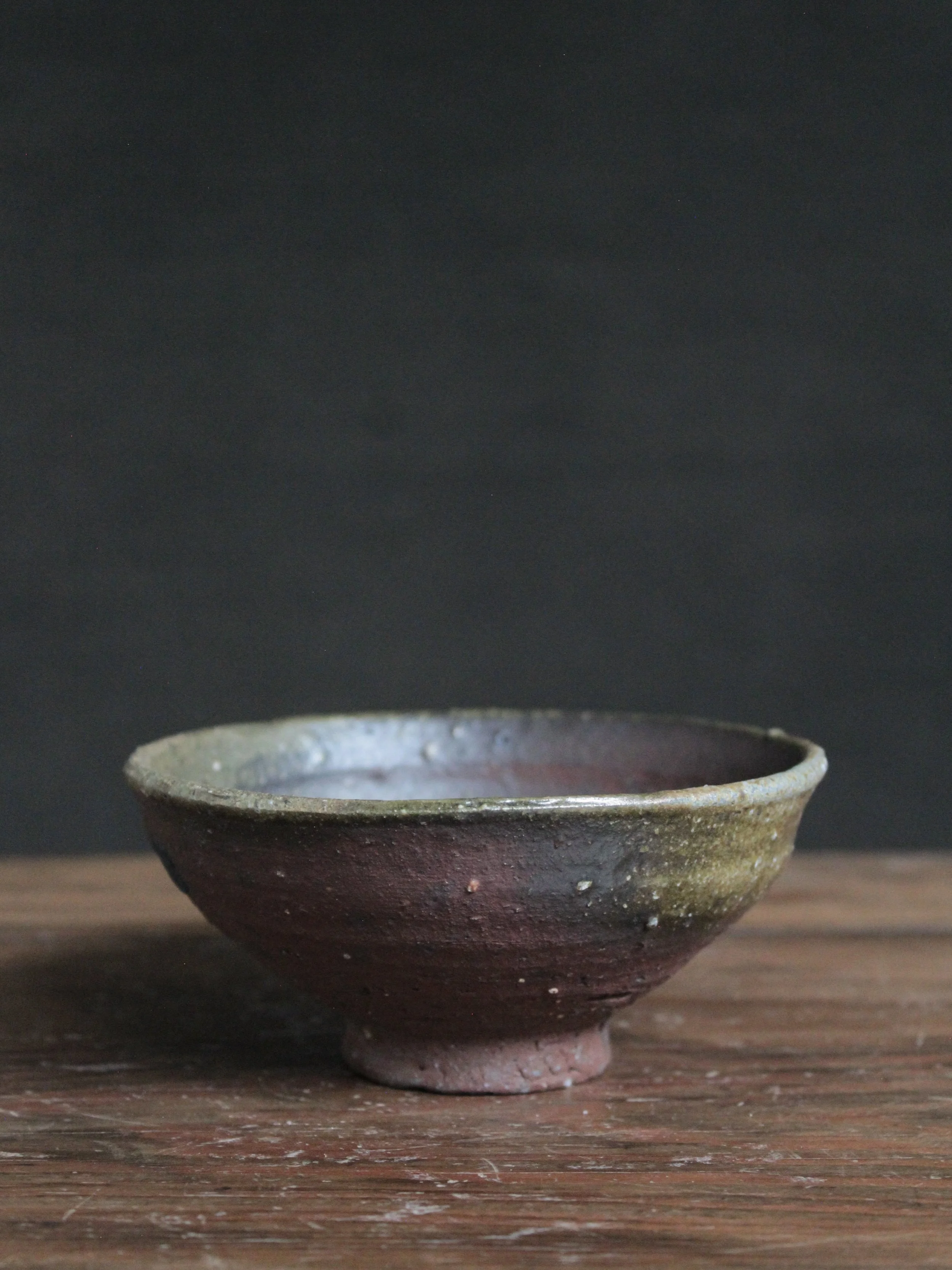 Small Natural Ash Glazed Tea Bowl, 200 ml, #653