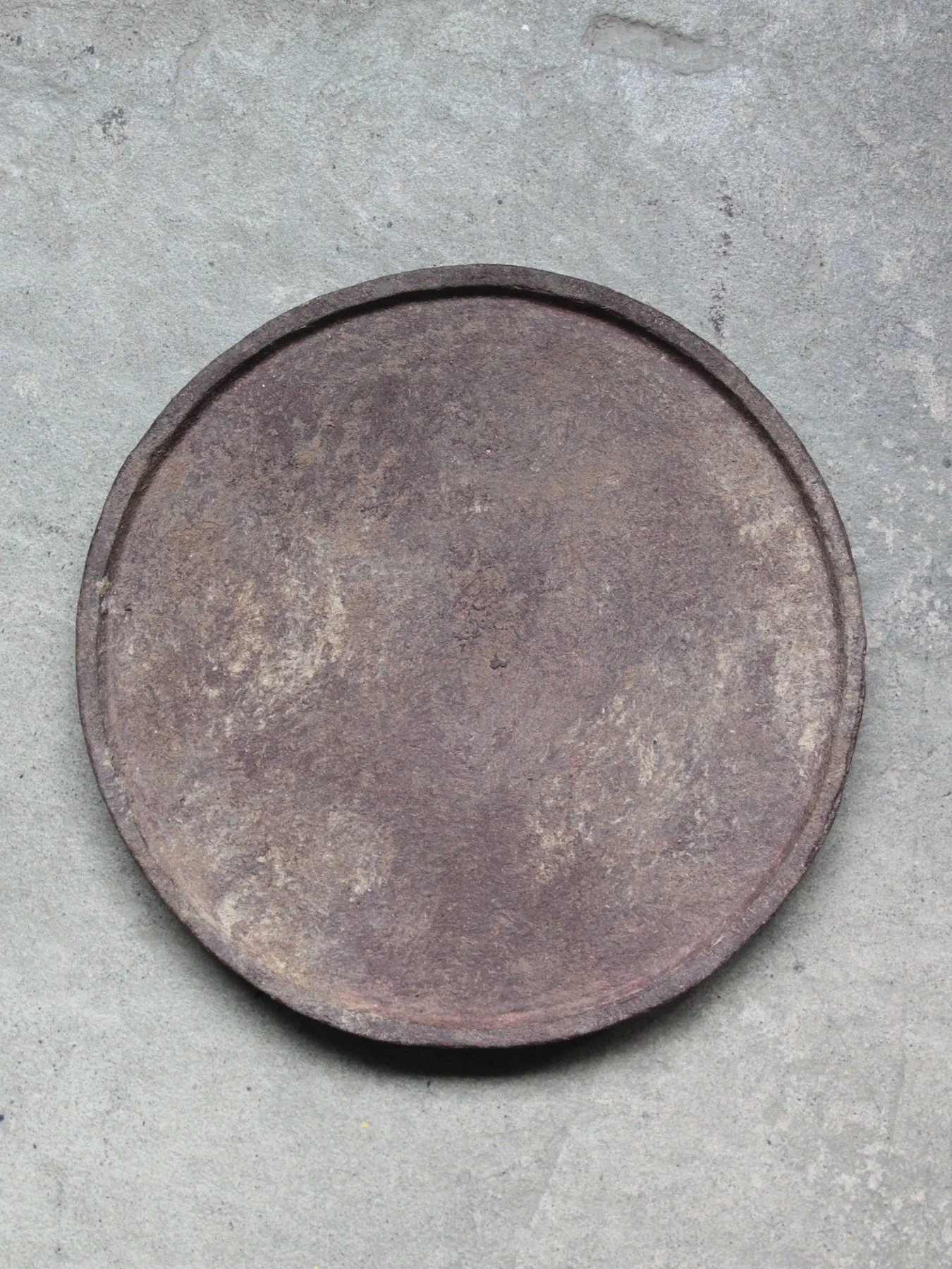 Large Pedestal Platter, Glacial Clay Finish, #450