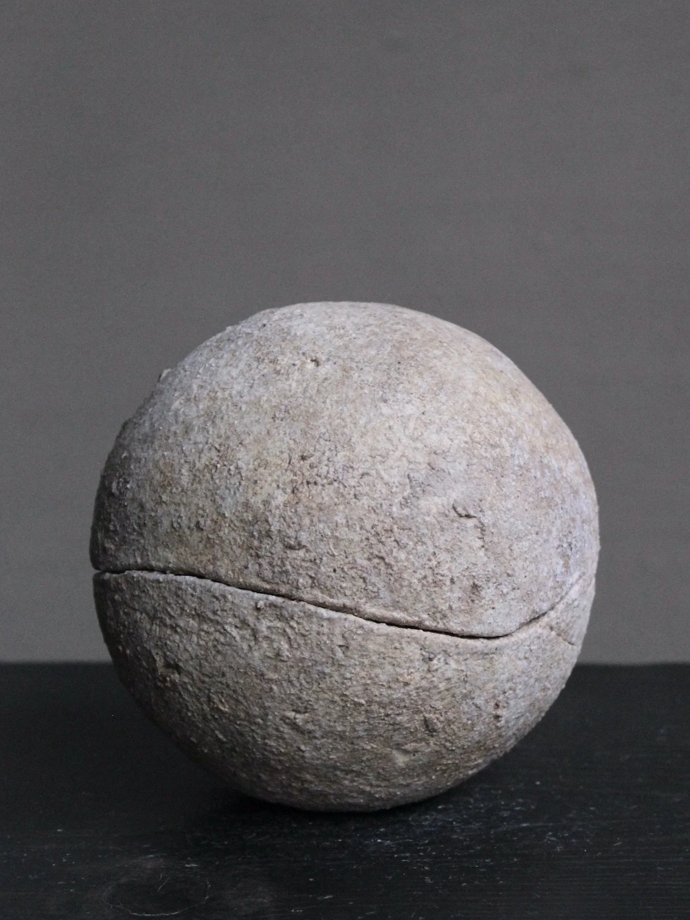 Lidded Sphere, Kaolinitic Clay Finish, #75