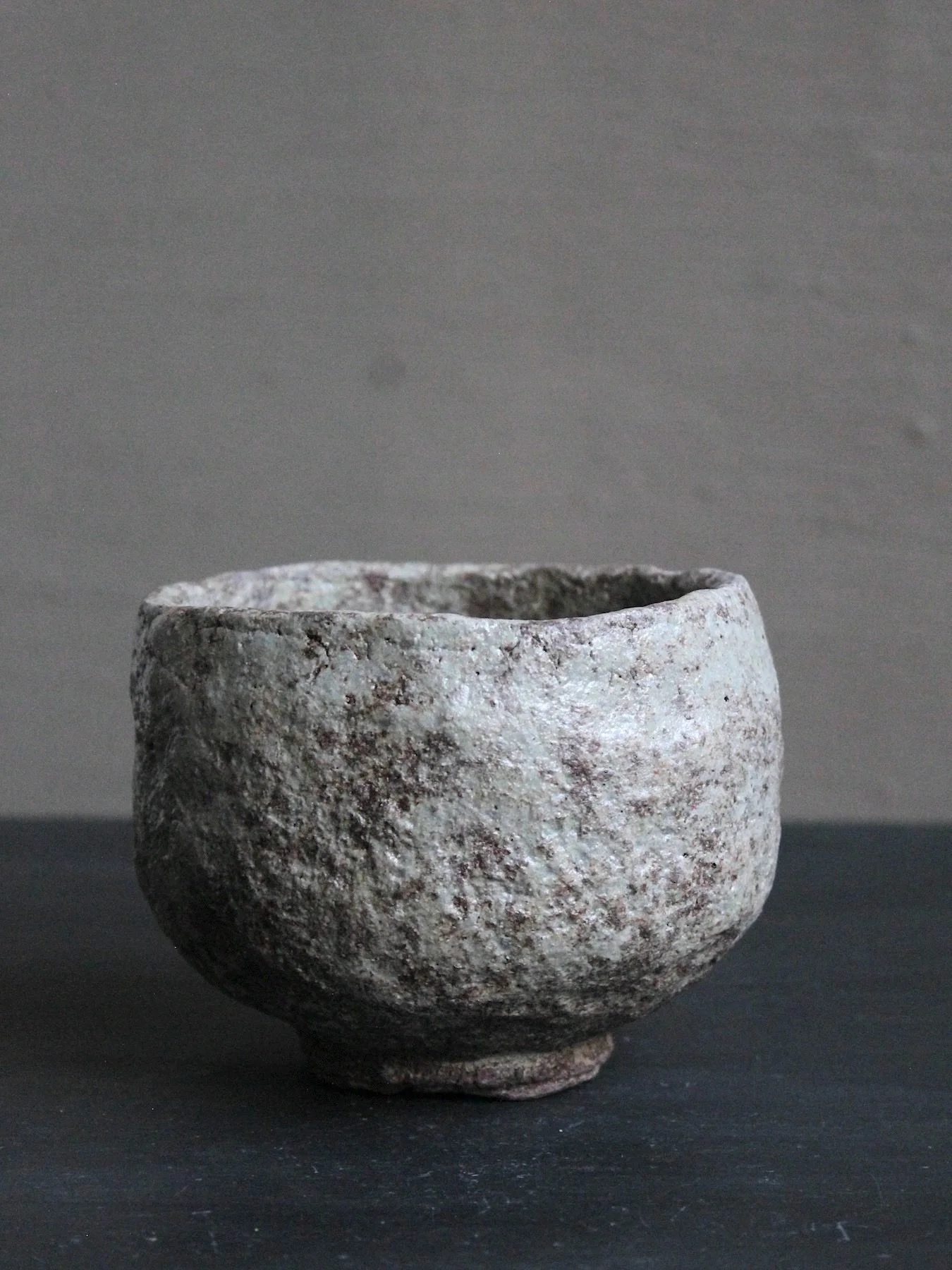 Chawan, Glacial Clay and Ash Glaze Finish, #255