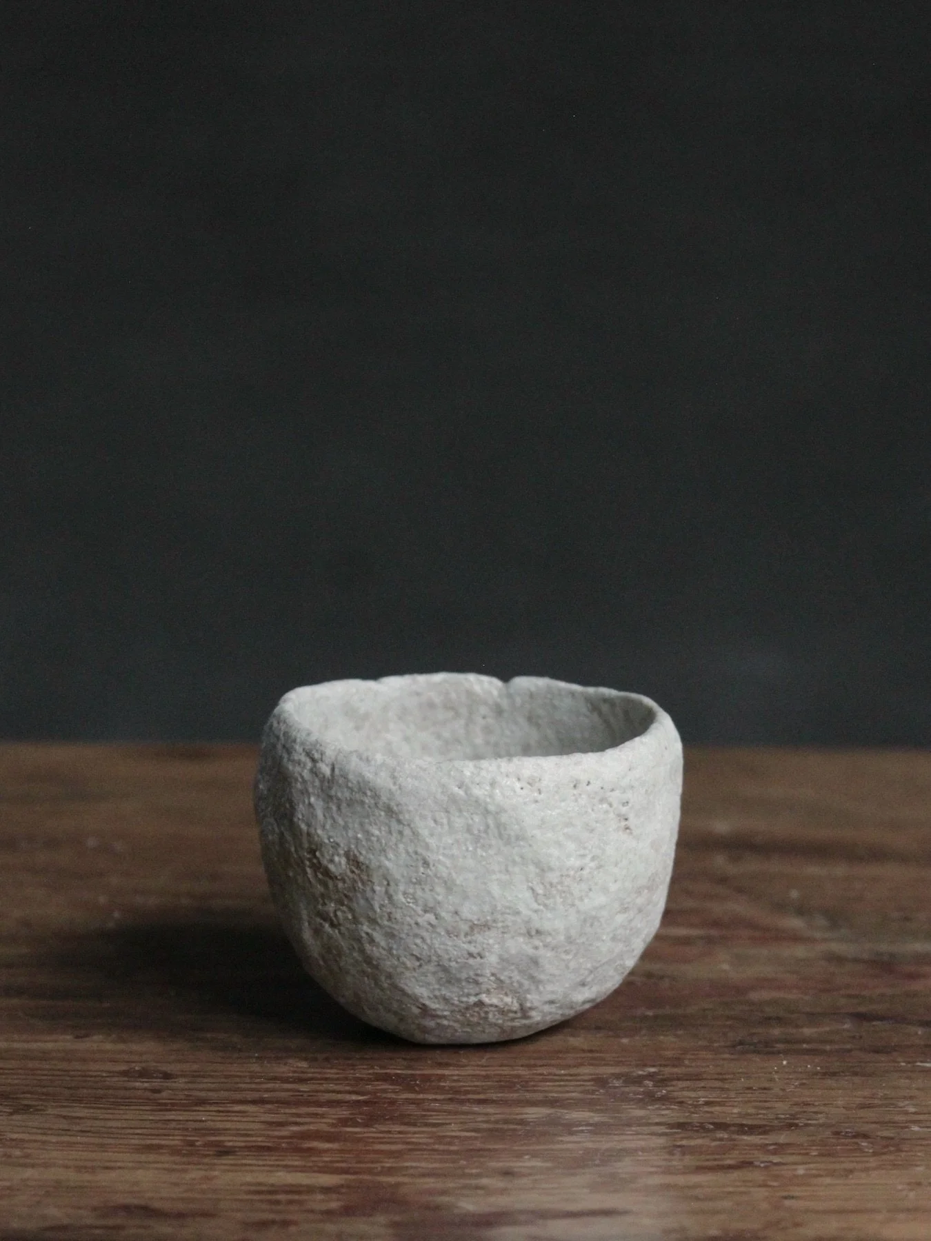 Tea Cup, 65 ml, Kaolin Slip and Ash Glaze, #481