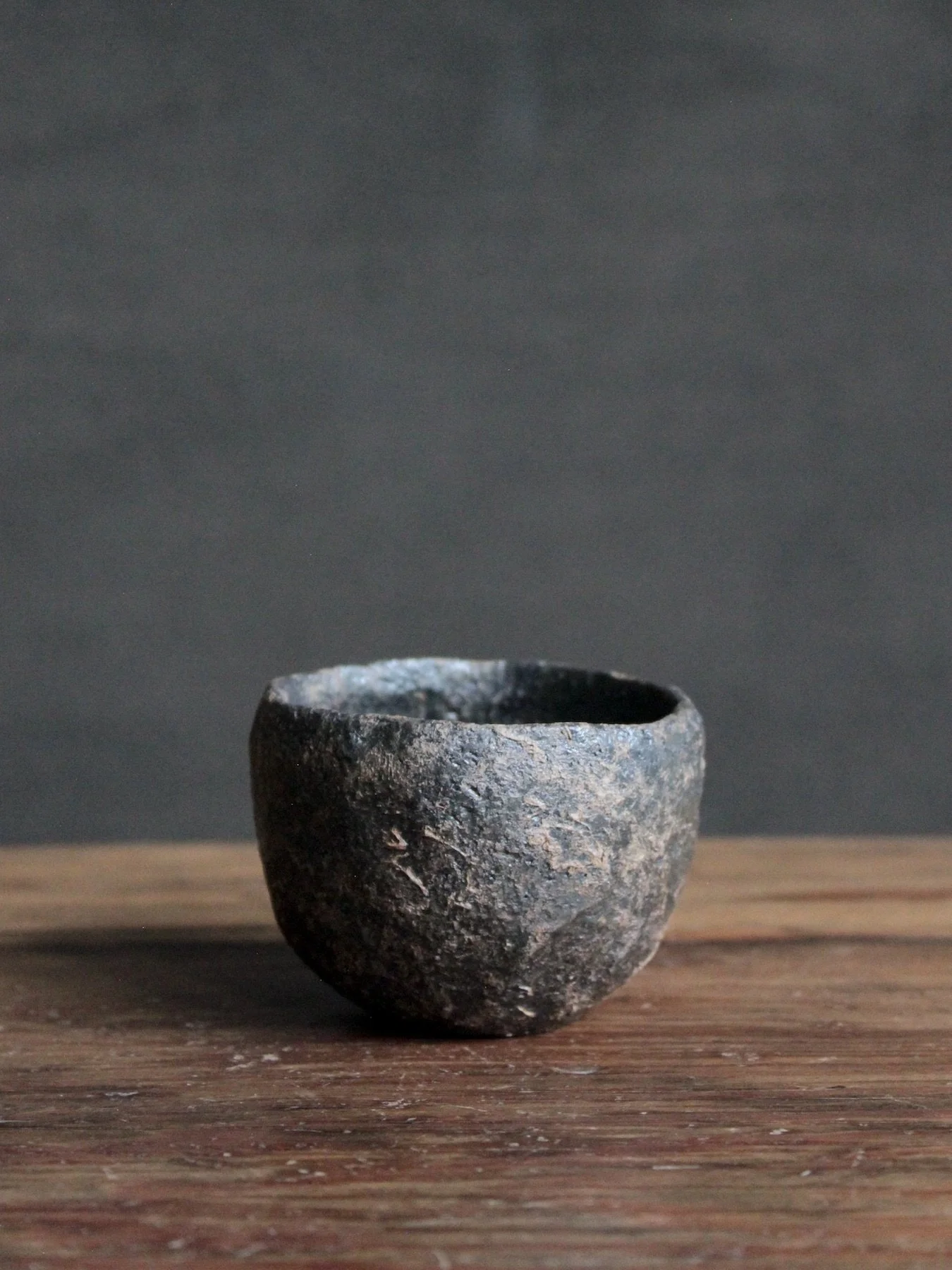 Tea Cup, Iron Glaze and Glacial Clay, #482