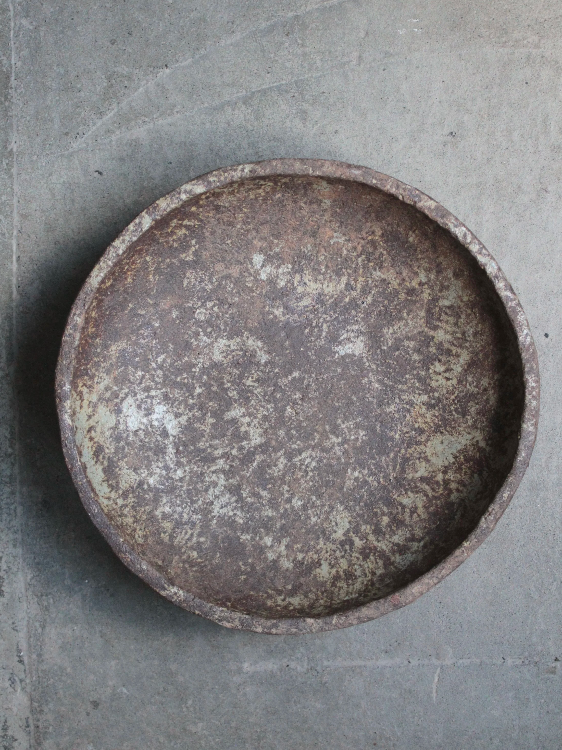 Large Textured Bowl, Glacial Clay and Ash Glaze, #835