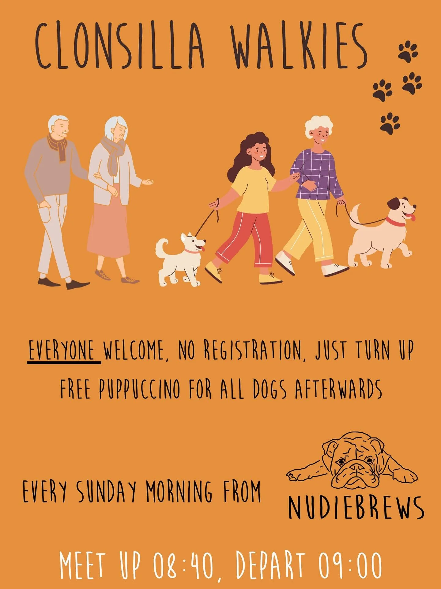 We had a blast on our first Clonsilla Walk last week and we&rsquo;ve been asked by many of you ( some who were on it, more who missed out) could we do it again on a regular basis. 
So please feel free to come along any Sunday morning for a walk aroun