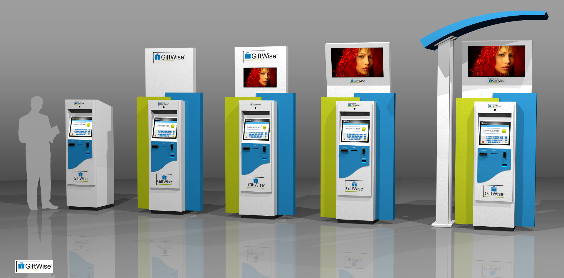 GiftWise Indoor and Outdoor Self-Service Gift Card Vending Kiosks