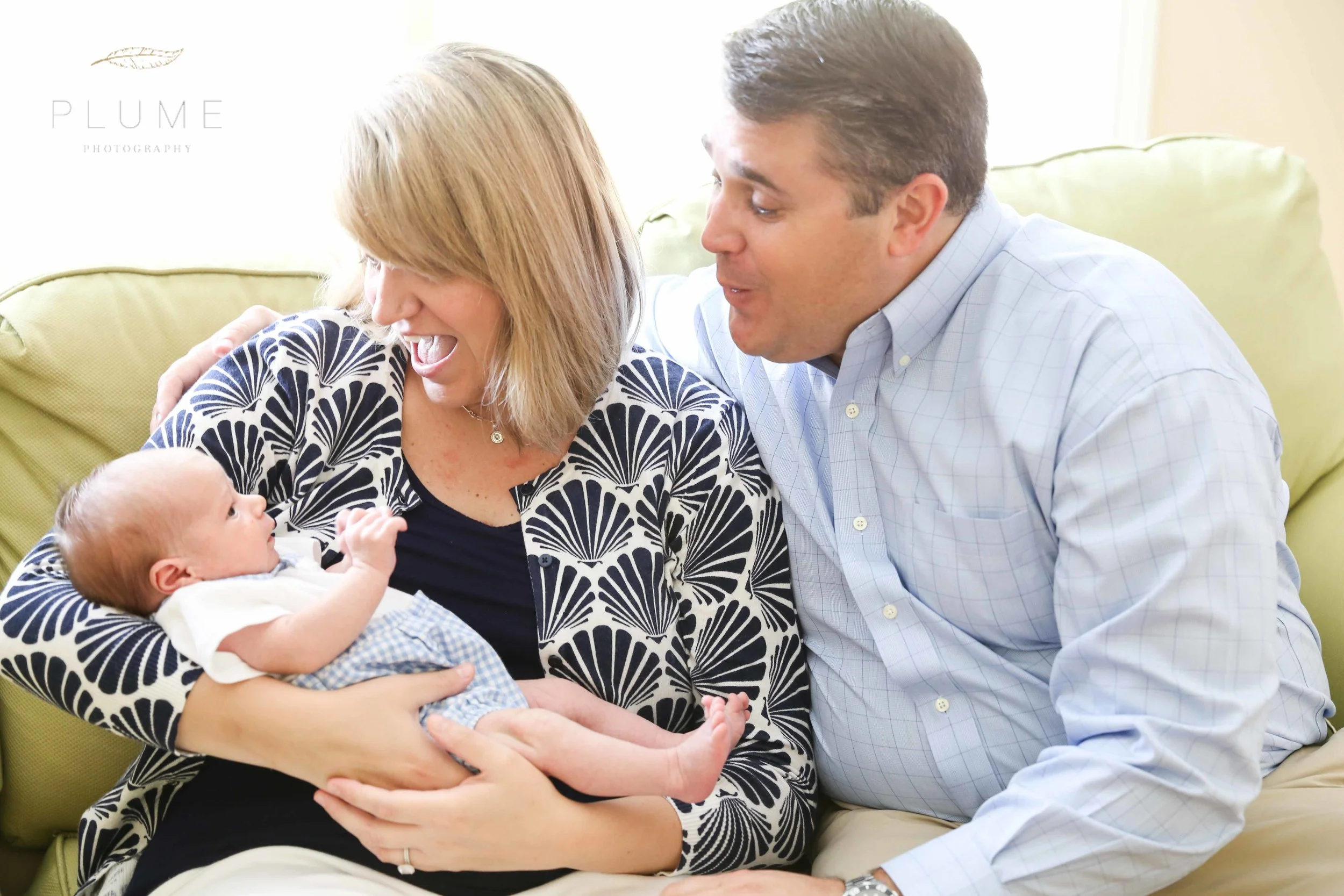 Newborn session for Harrison Hite, with his parents Cathy and William, with extended family members, at their home in Falls Church, VA. Sunday, August 31, 2014