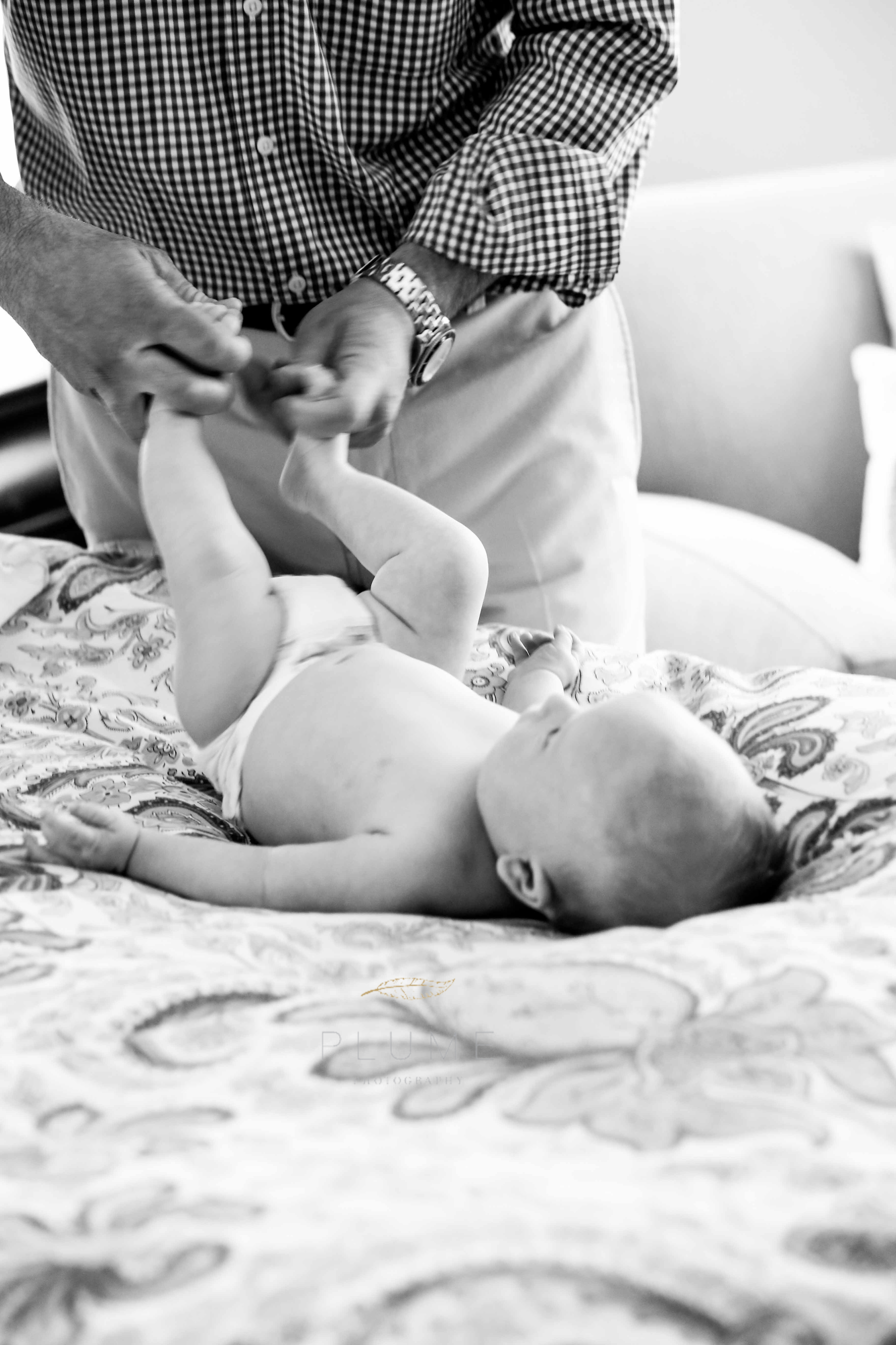 Newborn photo session with Paul Family (Raymond, Sara and James (11 weeks)) at their home in Alexandria, VA. Sunday, June 7, 2015. Photo by Amanda Reynolds/Plume Photography