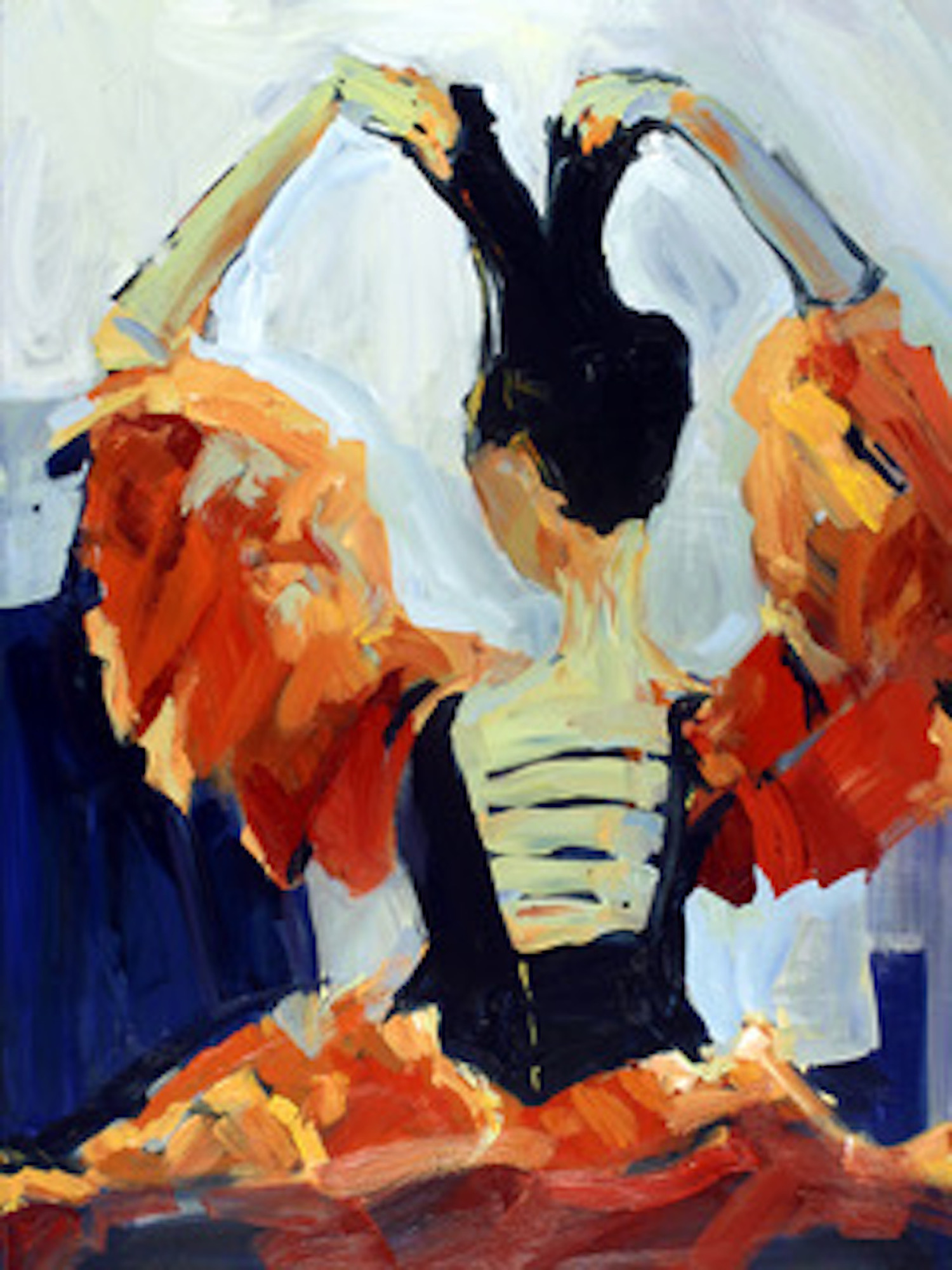 Cha Cha Cha, acrylic on canvas, 36x48x1, SOLD