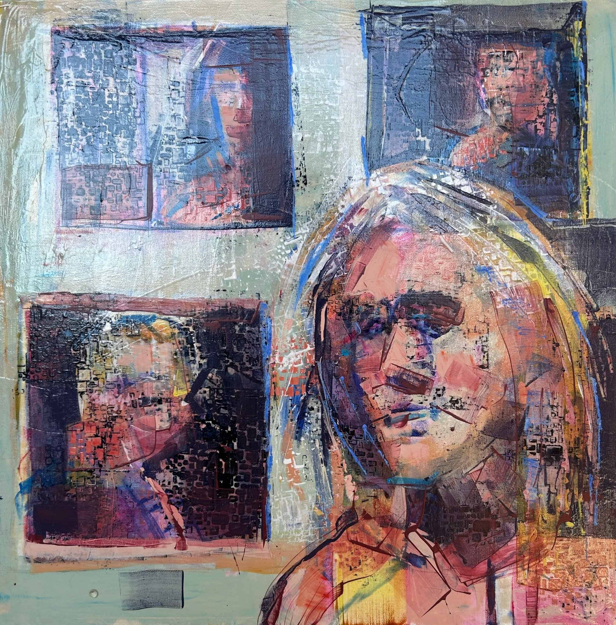 Unseen, 30" x 30", acrylic on gallery wrapped canvas, 2024