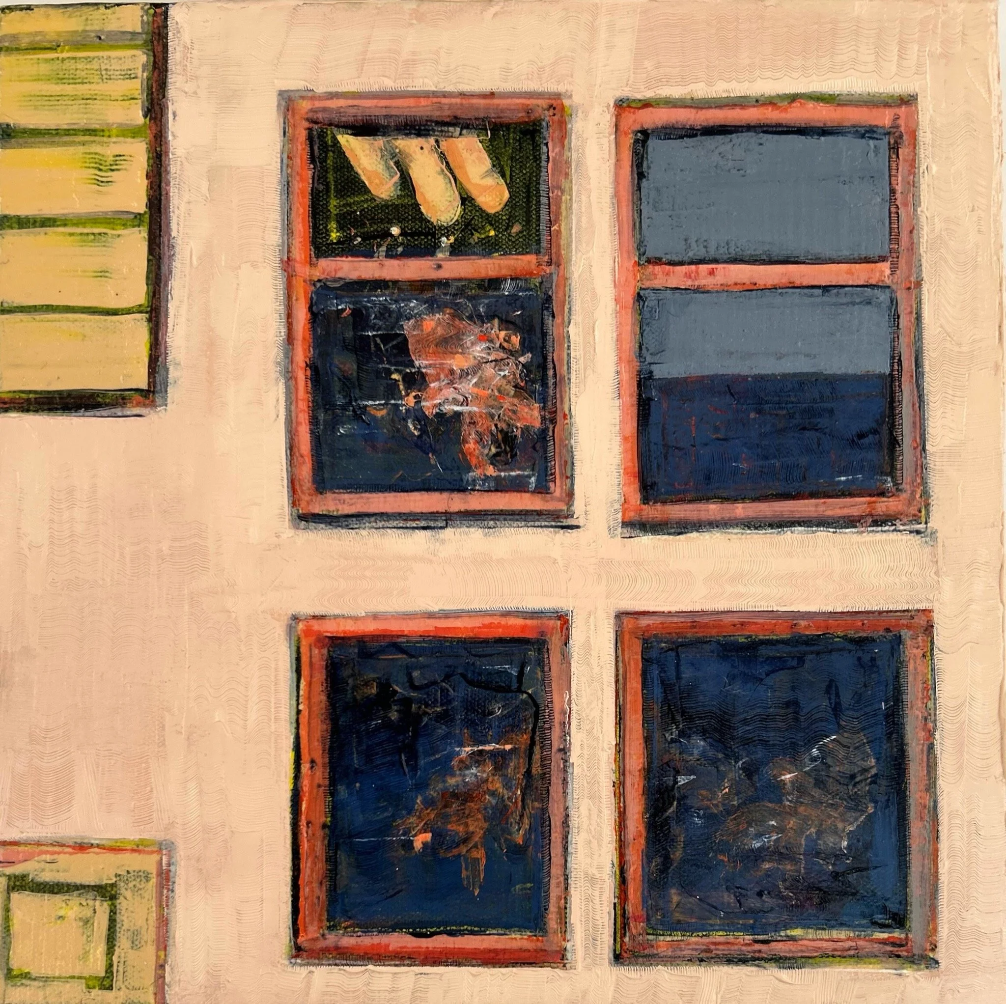 Play House # 5, 12" x 12", acrylic on gallery wrapped canvas, 2025