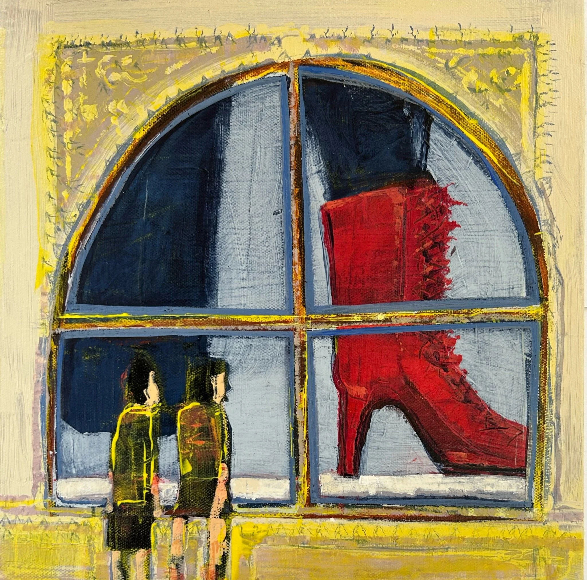 Play House # 6, 12" x 12", acrylic on gallery wrapped canvas, 2025