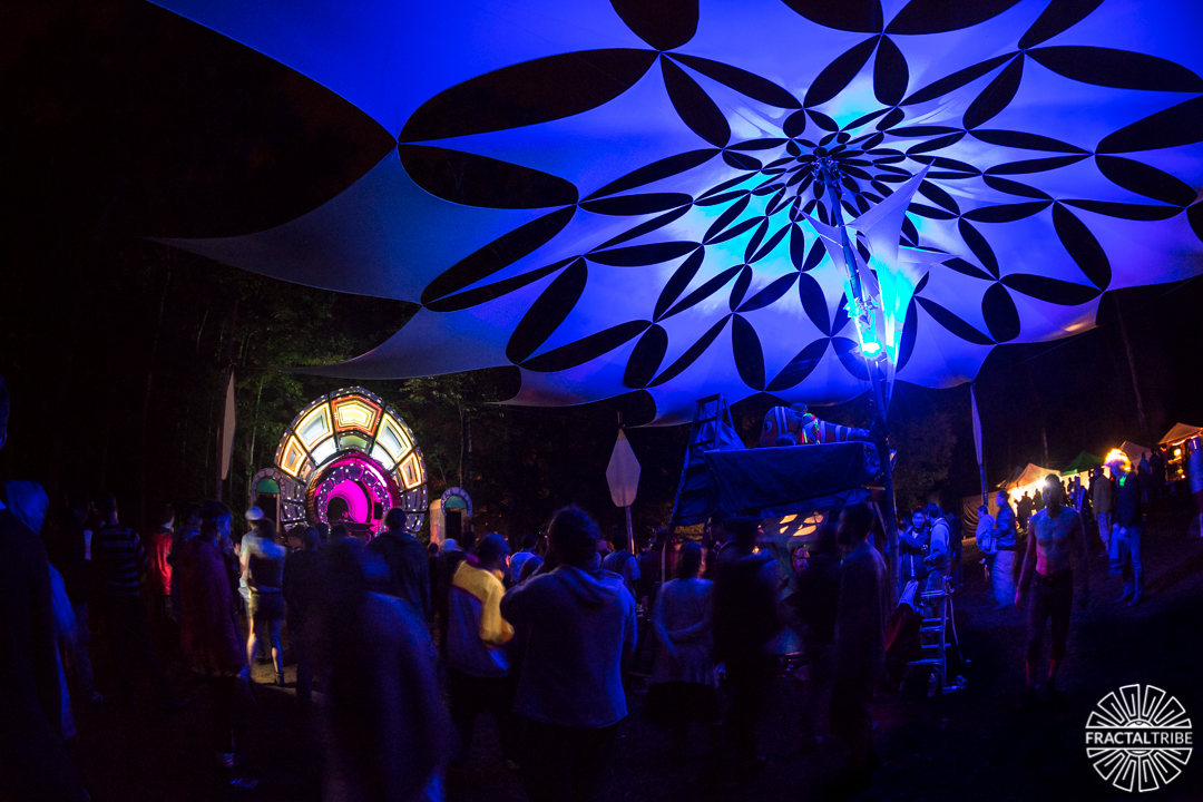 Grassy Knoll Canopy @ Fractalfest 2016, Stephentown NY