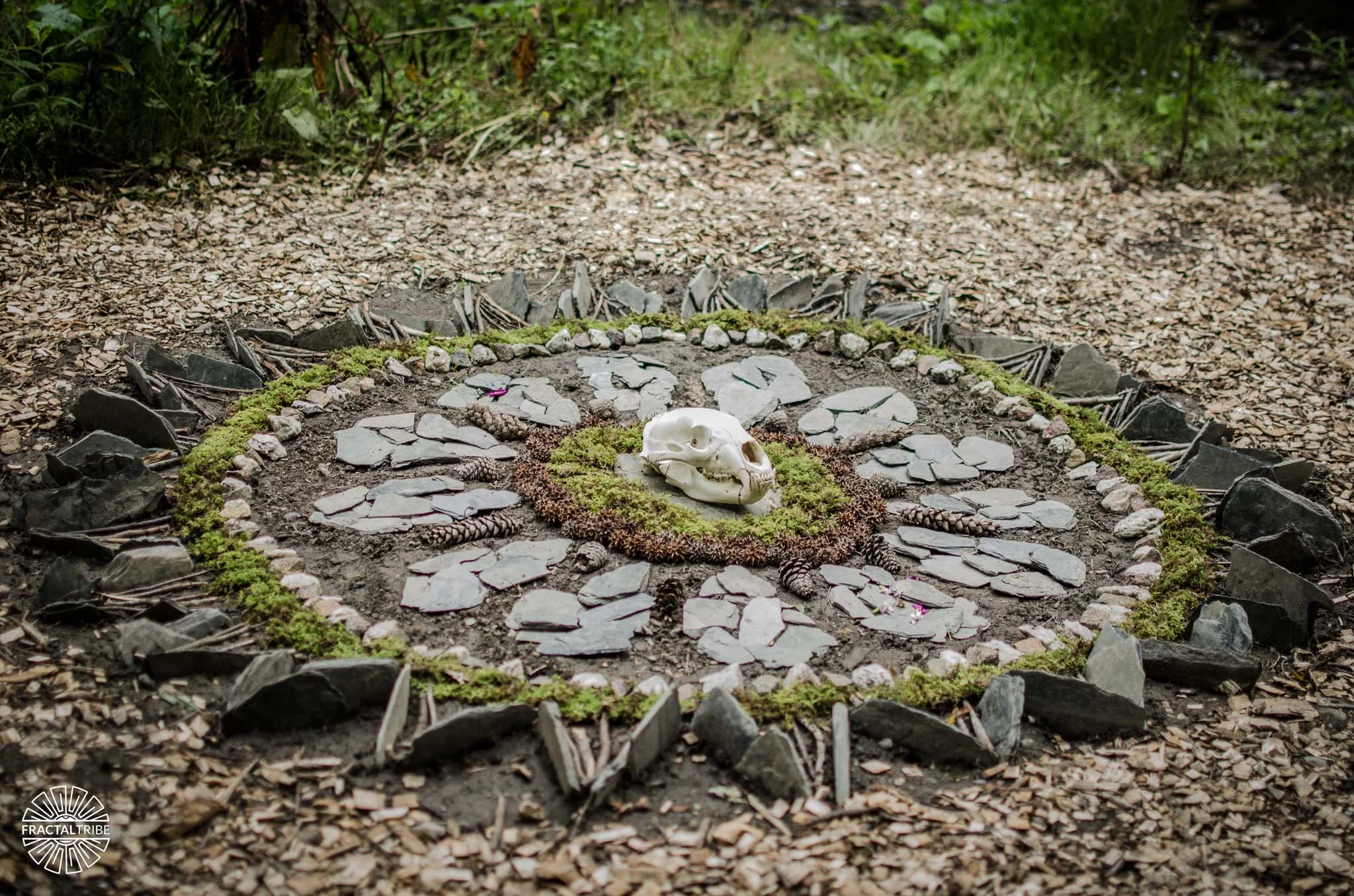 Earth Mandala by Sarah Bista @ Fractalfest 2017 Photo by Anthony Gomes