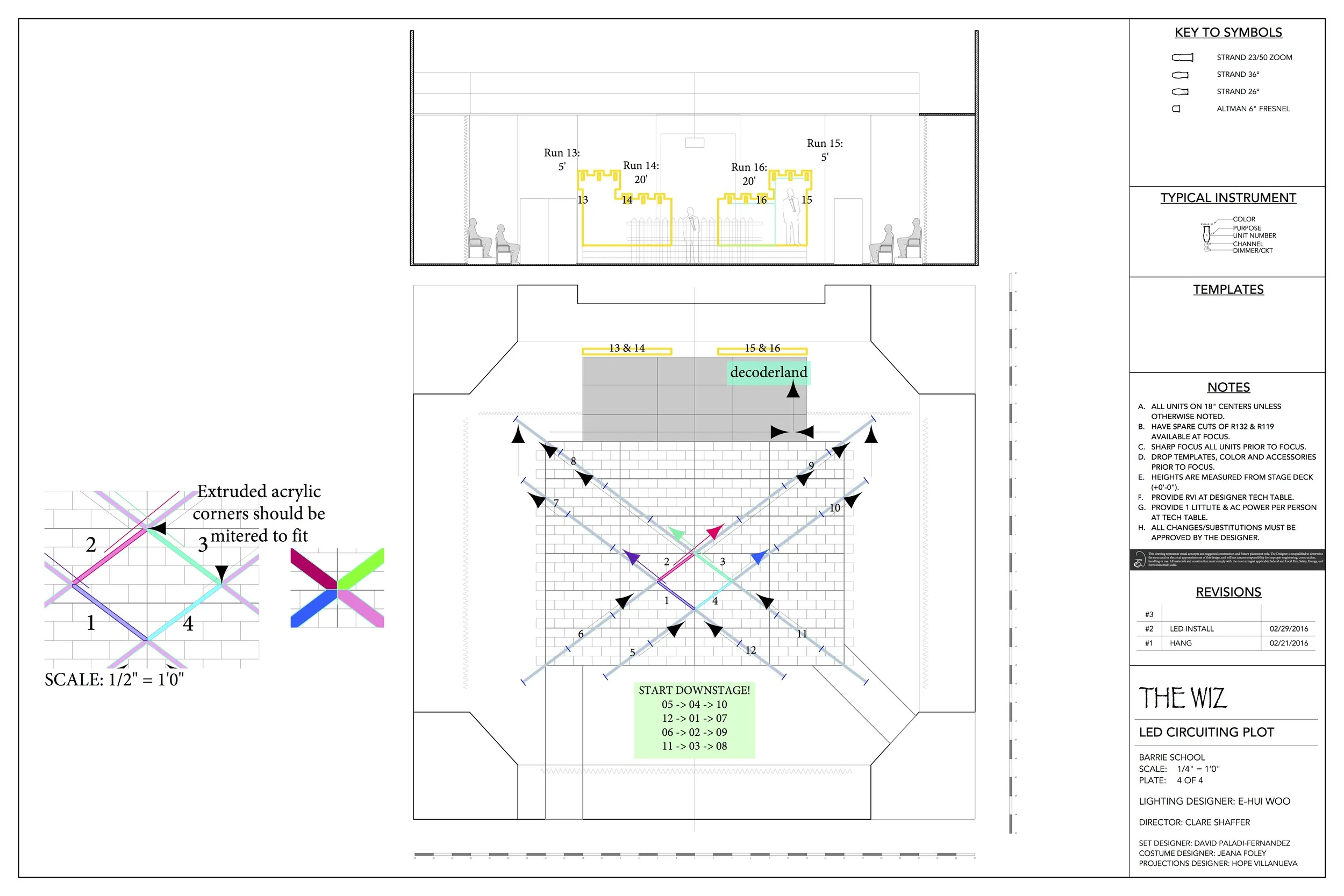 LED Circuiting Plot