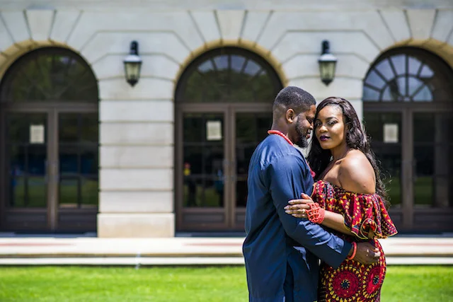 Oby and Gozie’s Luxurious and Traditional Themed Engagement Sessions in Atlanta