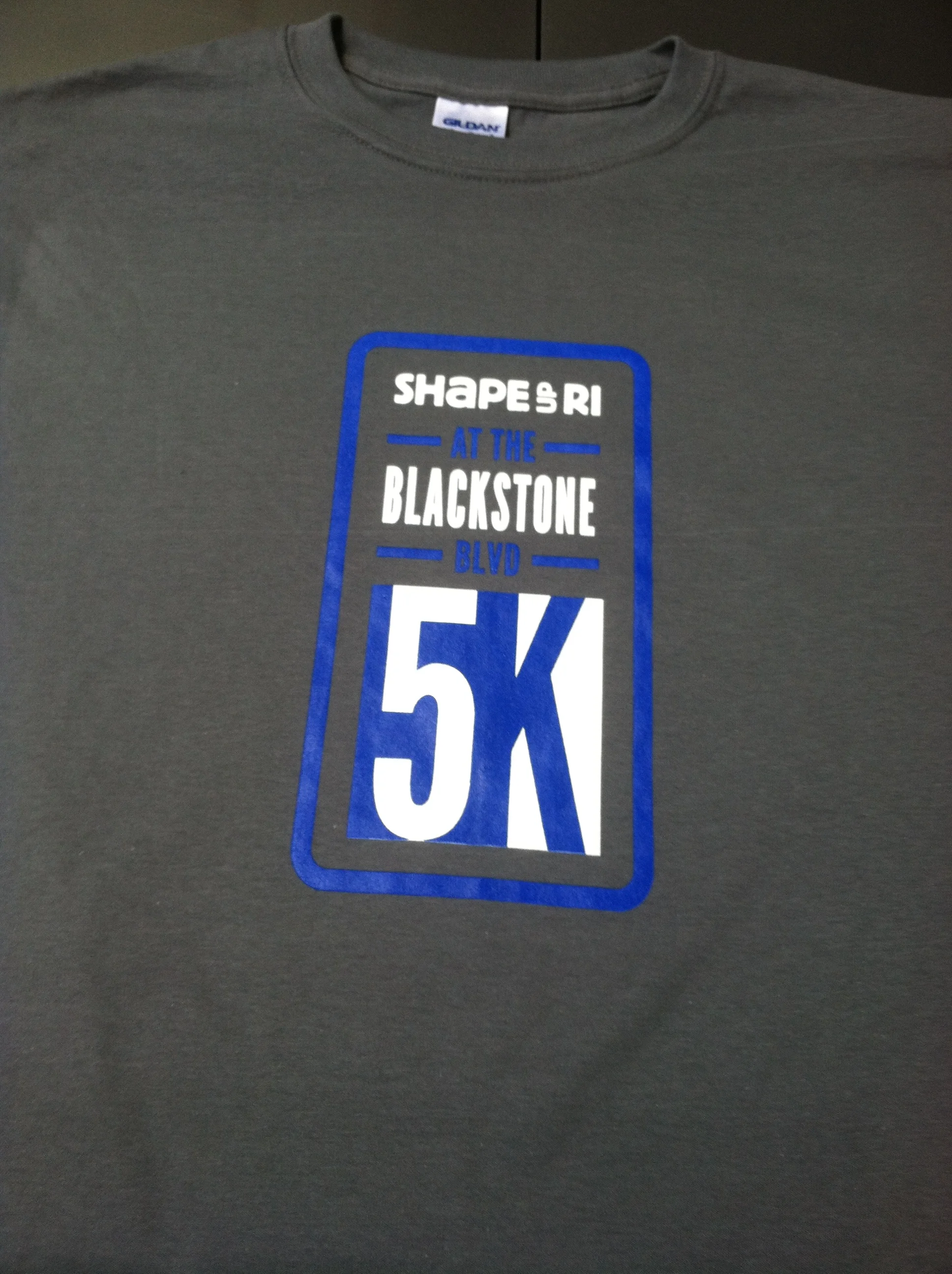 ShapeUp RI's 5K race shirts