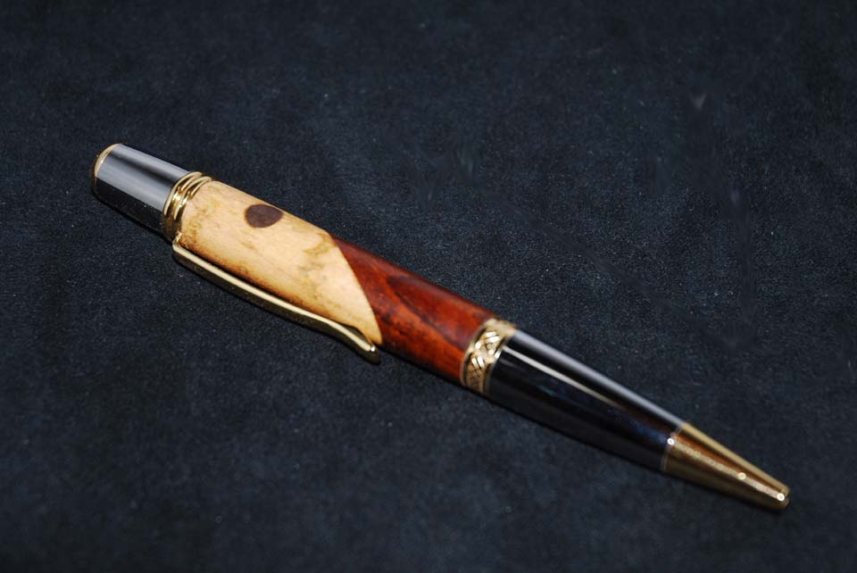 Segmented Ballpoint in  Maple and Cocobolo.jpg