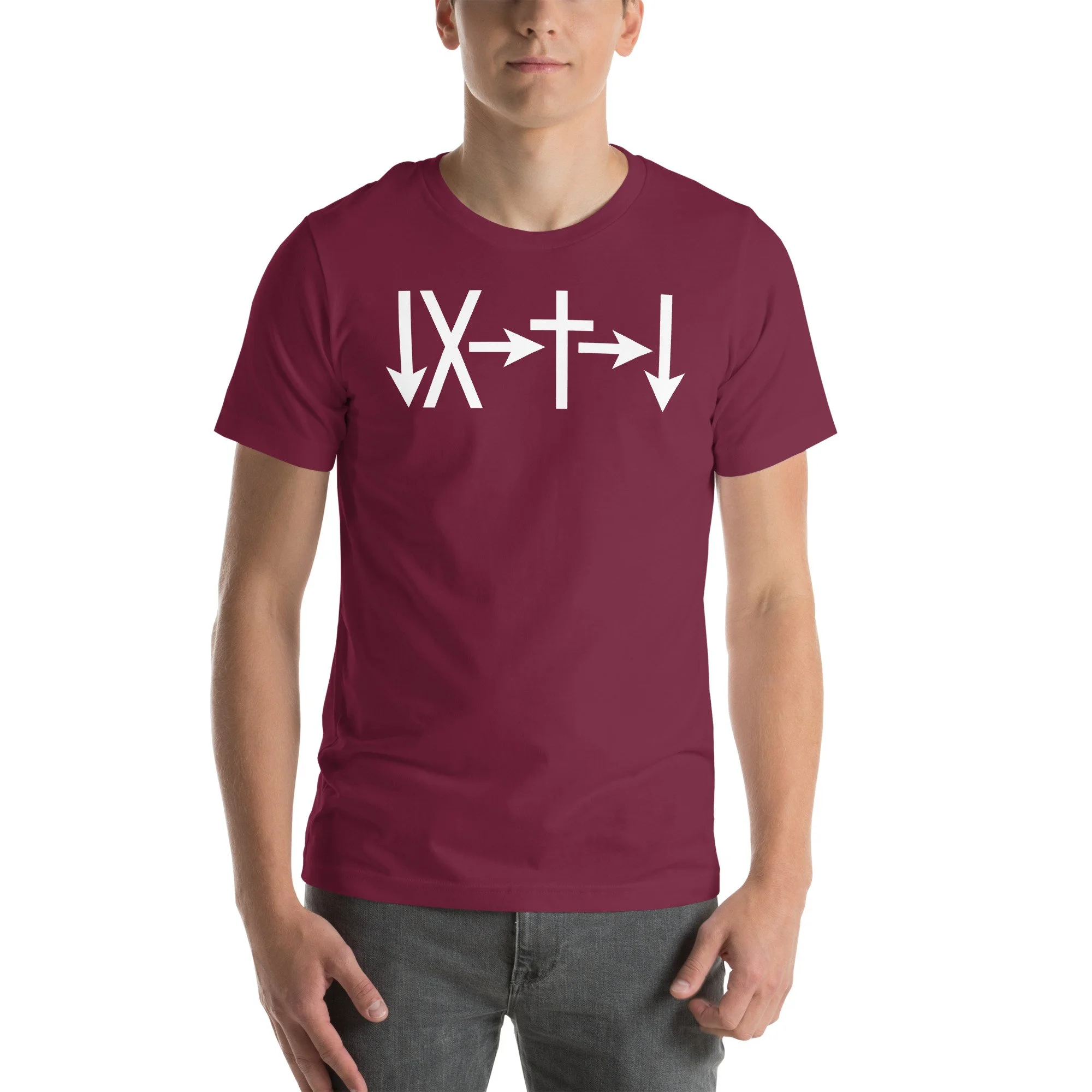 unisex-staple-t-shirt-maroon-front-6a63b494acbcf.jpg