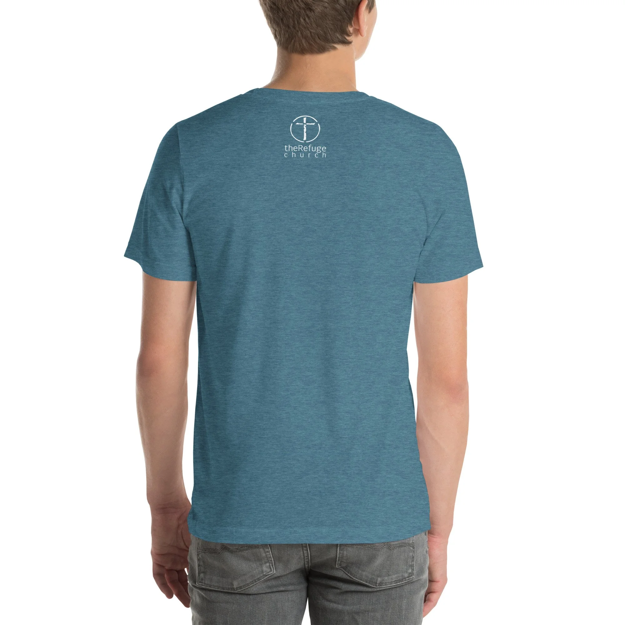 unisex-staple-t-shirt-heather-deep-teal-back-6a63b494e2bba.jpg