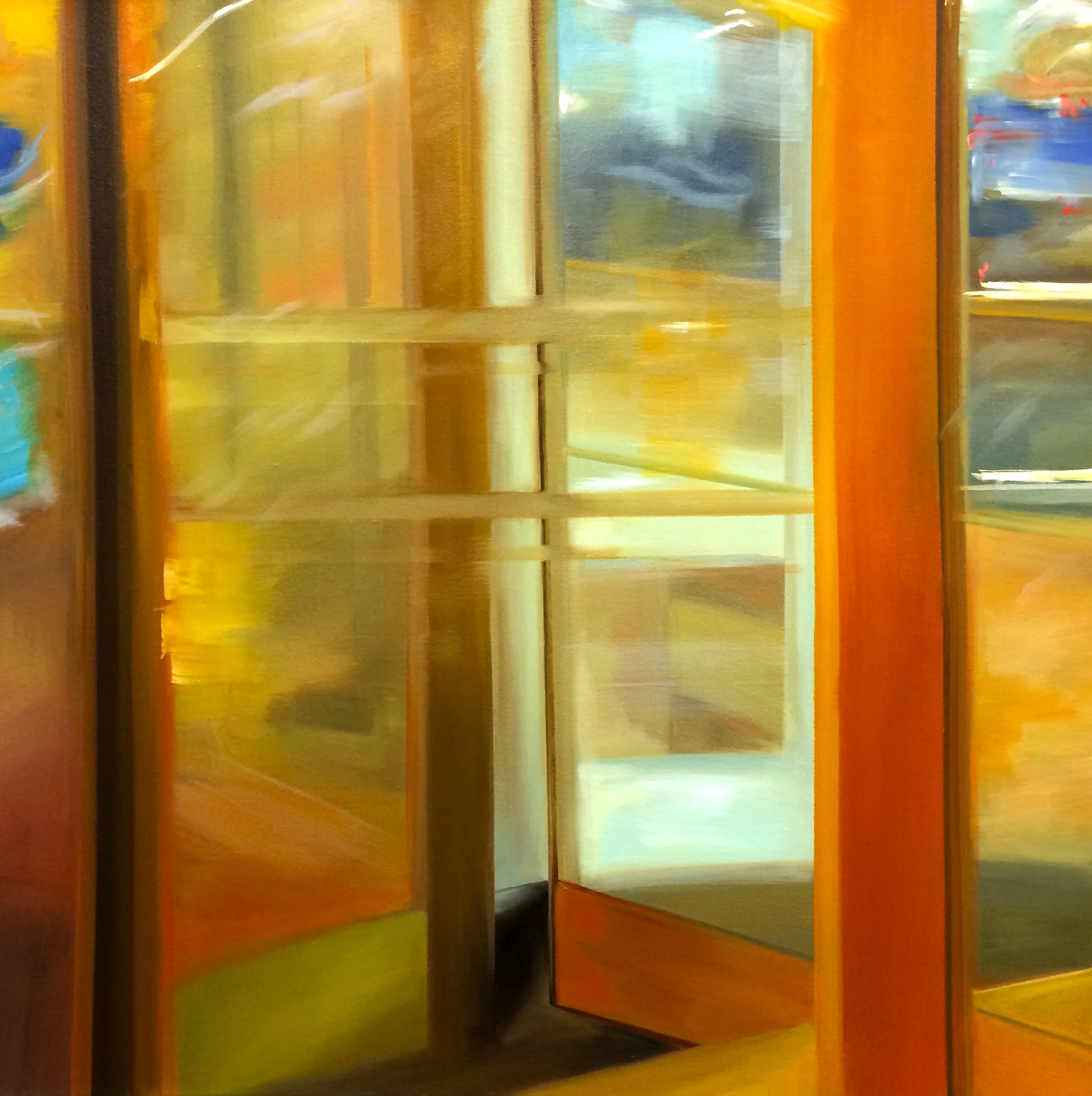 "Microscopic Irregularities", 22" x 22", Oil on Canvas, 2015.