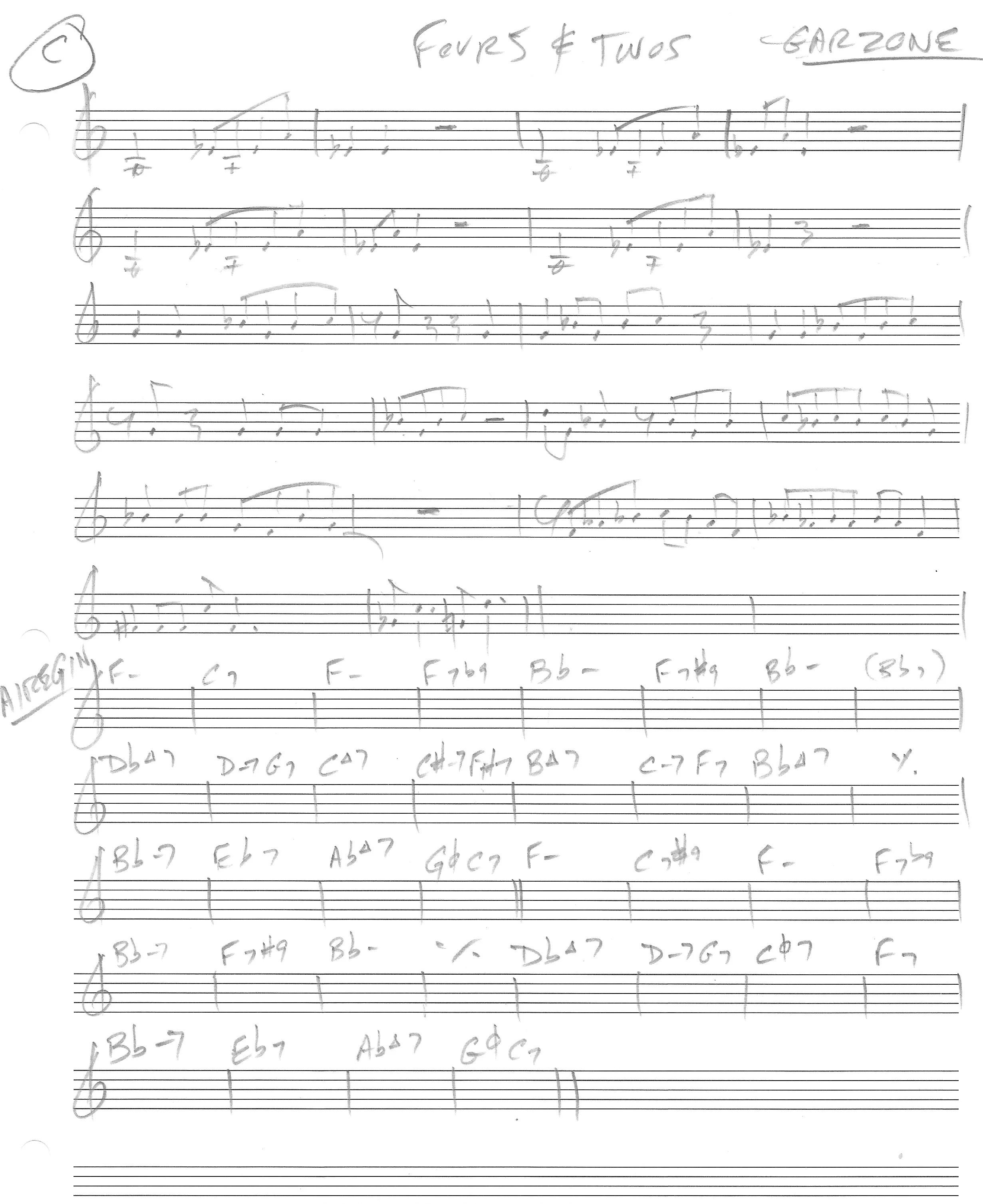 As Played on The album, Anybody Home? OIMJ-006 with George Garzone, Jerry Bergonzi, Gabriel Guerrero, Luther Gray (Bruce Gertz Quintet)