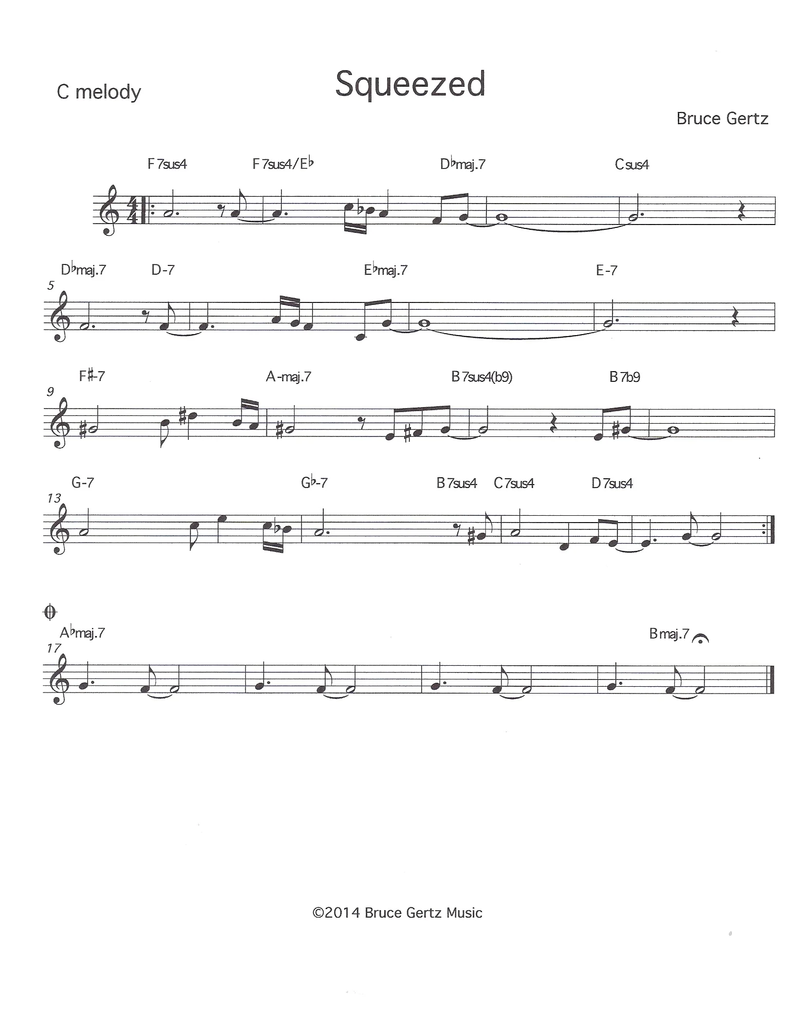 Squeezed C melody 2014