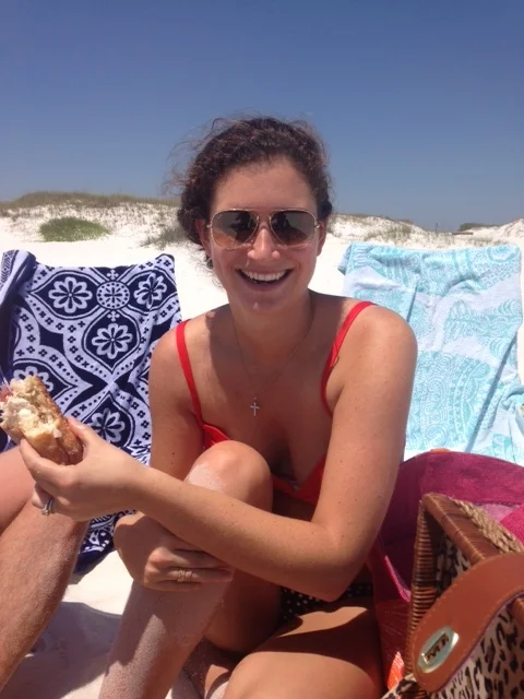 Happy girl on the beach