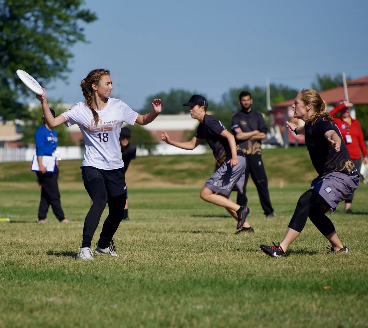 Photo Title.
National Sports Center. Blaine, Minnesota.
August 2017.
© William D. Walker
Madison Heist vs. Iceni (London) at the U.S. Open tournament.
