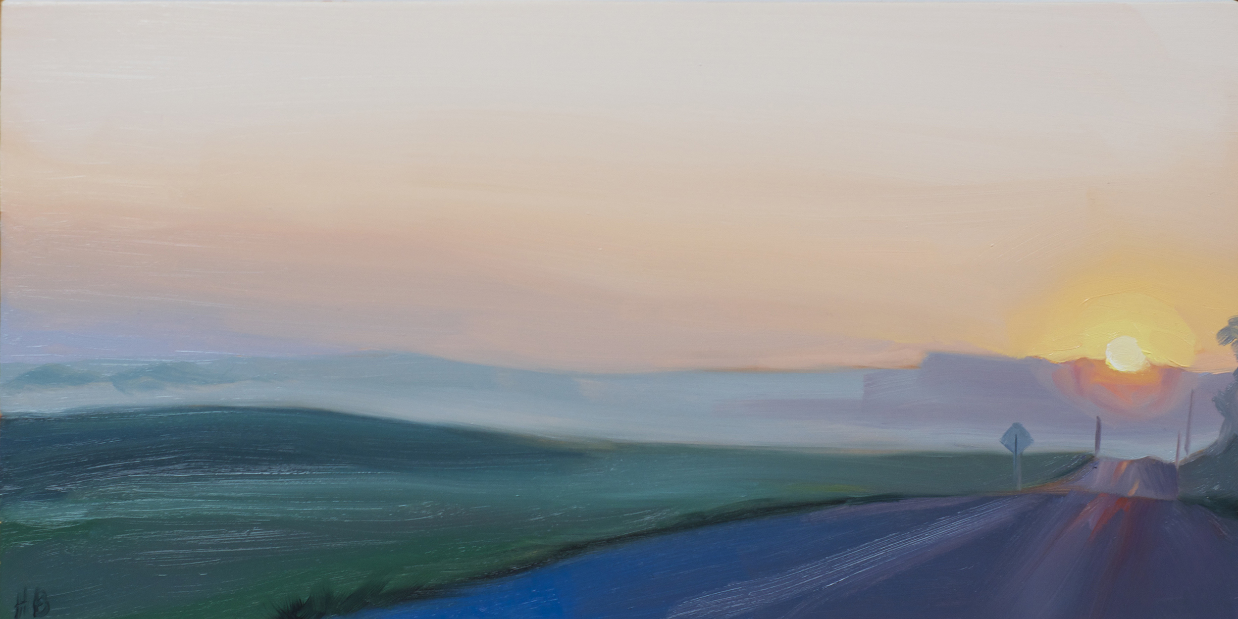 12"x6", oil on Ampersand smooth panel with 7/8" cradle, $115