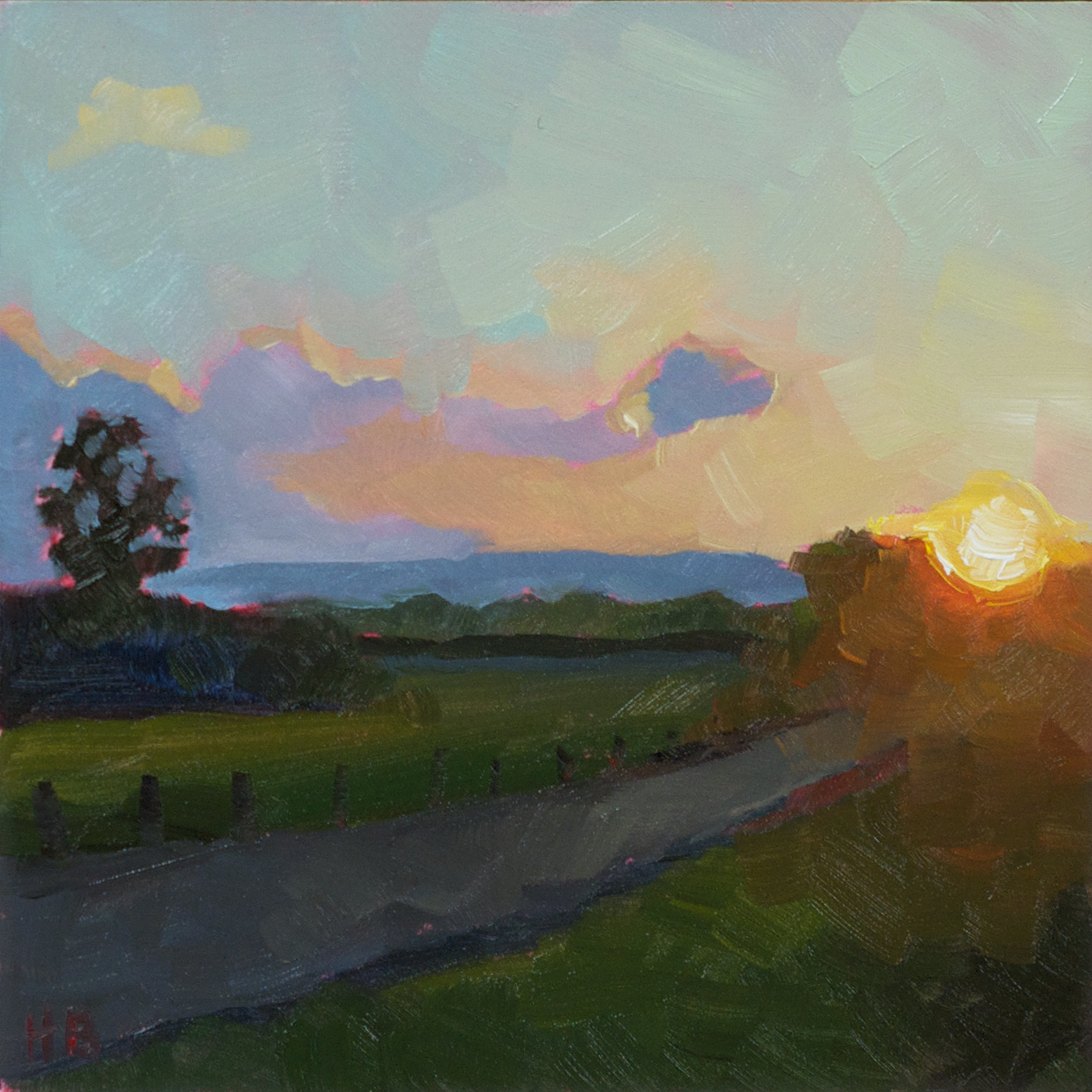 6"x6" oil on gessobord, $50