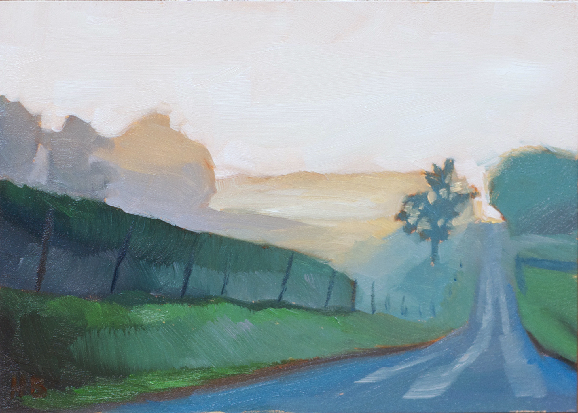 7"x5" oil on gessobord, $50