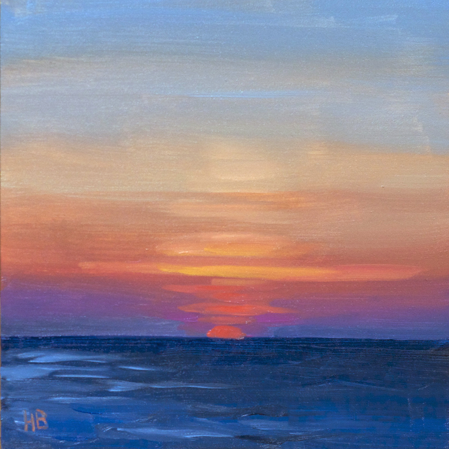 6" x 6", oil on gessobord, $50