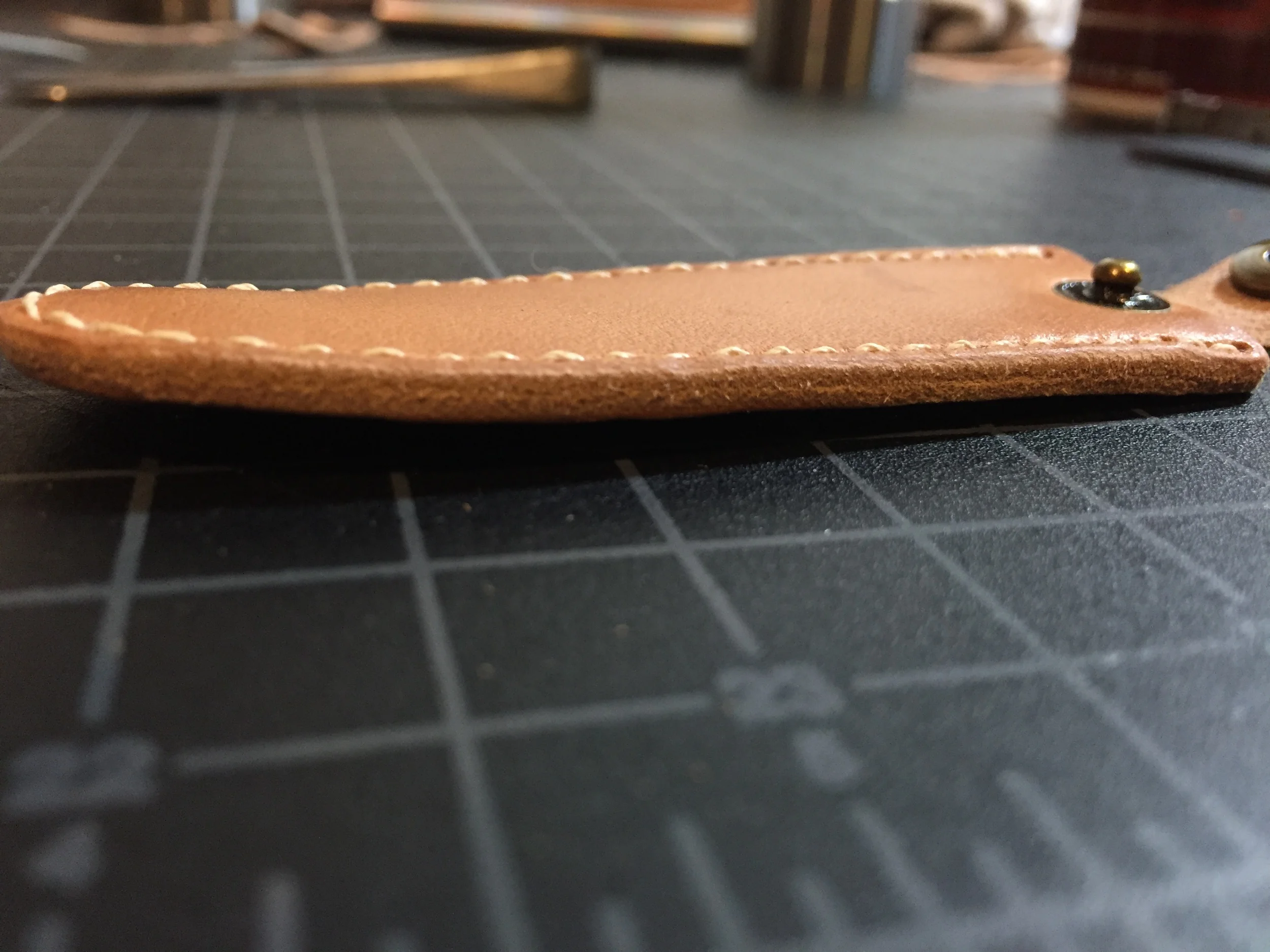 Edge after sanding.