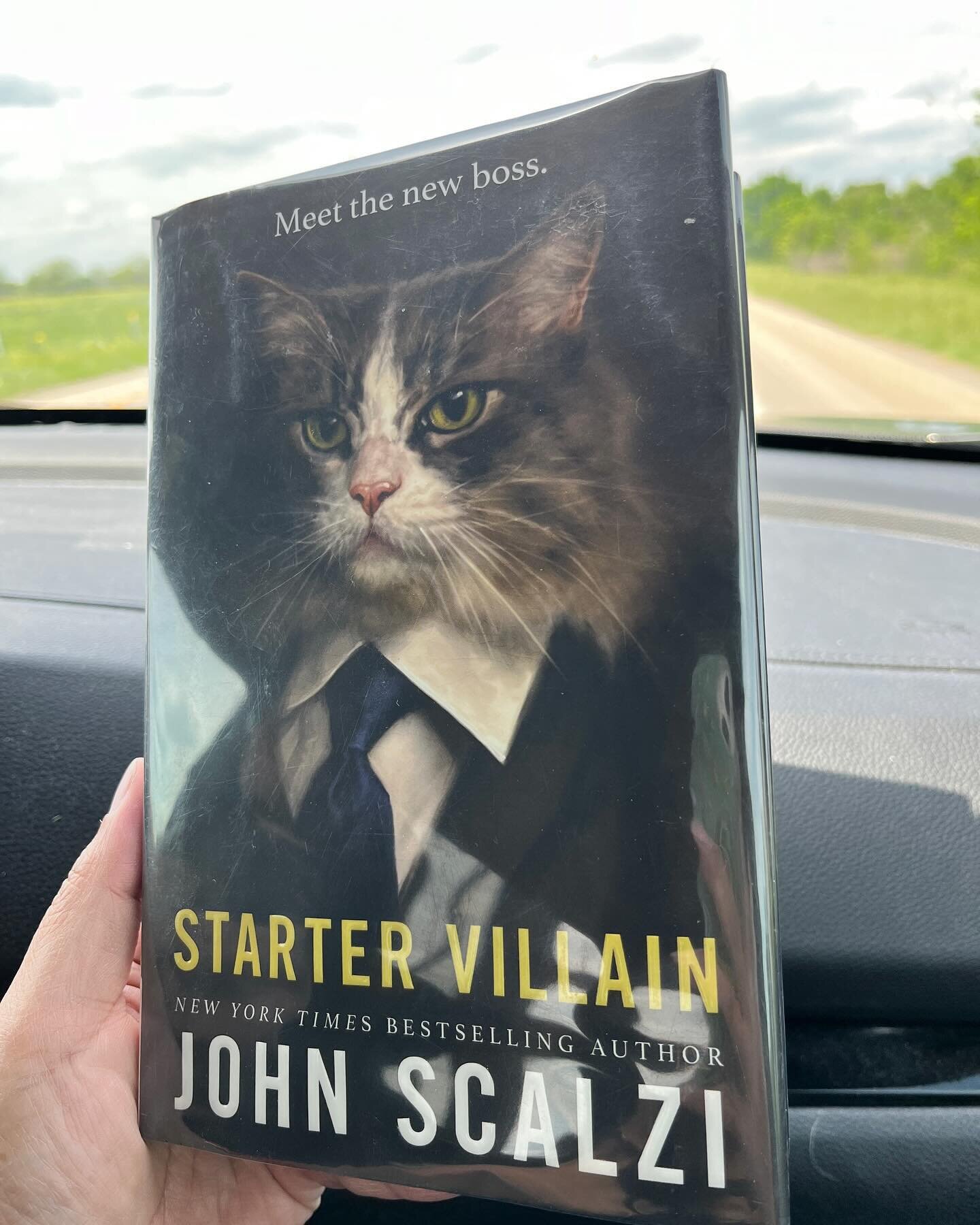 Finishing our #buddyread this weekend during a road trip! 😎 Have you started this book yet? Are you doing a buddy read with another bookish hottie? ☺️ @cattie_naj @oakylovesbooksandtacos #startervillain 

🏷️
#bookstagram #bookofthemonth  #listentou