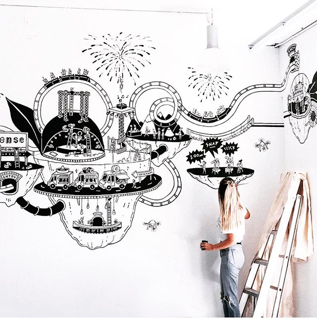 Murals are hands down one of my favourite things to do. Oh the satisfaction! 〰️