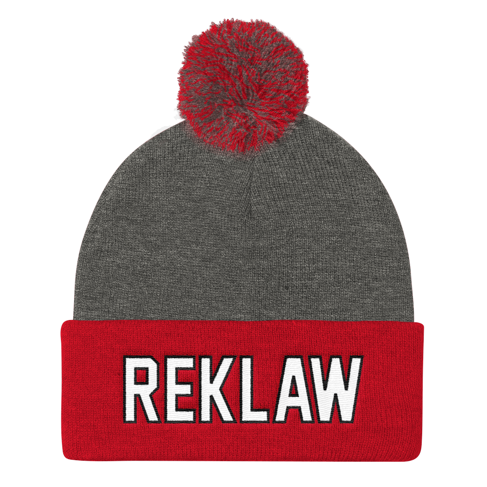 REKLAW-beanie_mockup_Front_Dark-Heather-Grey-Red.png