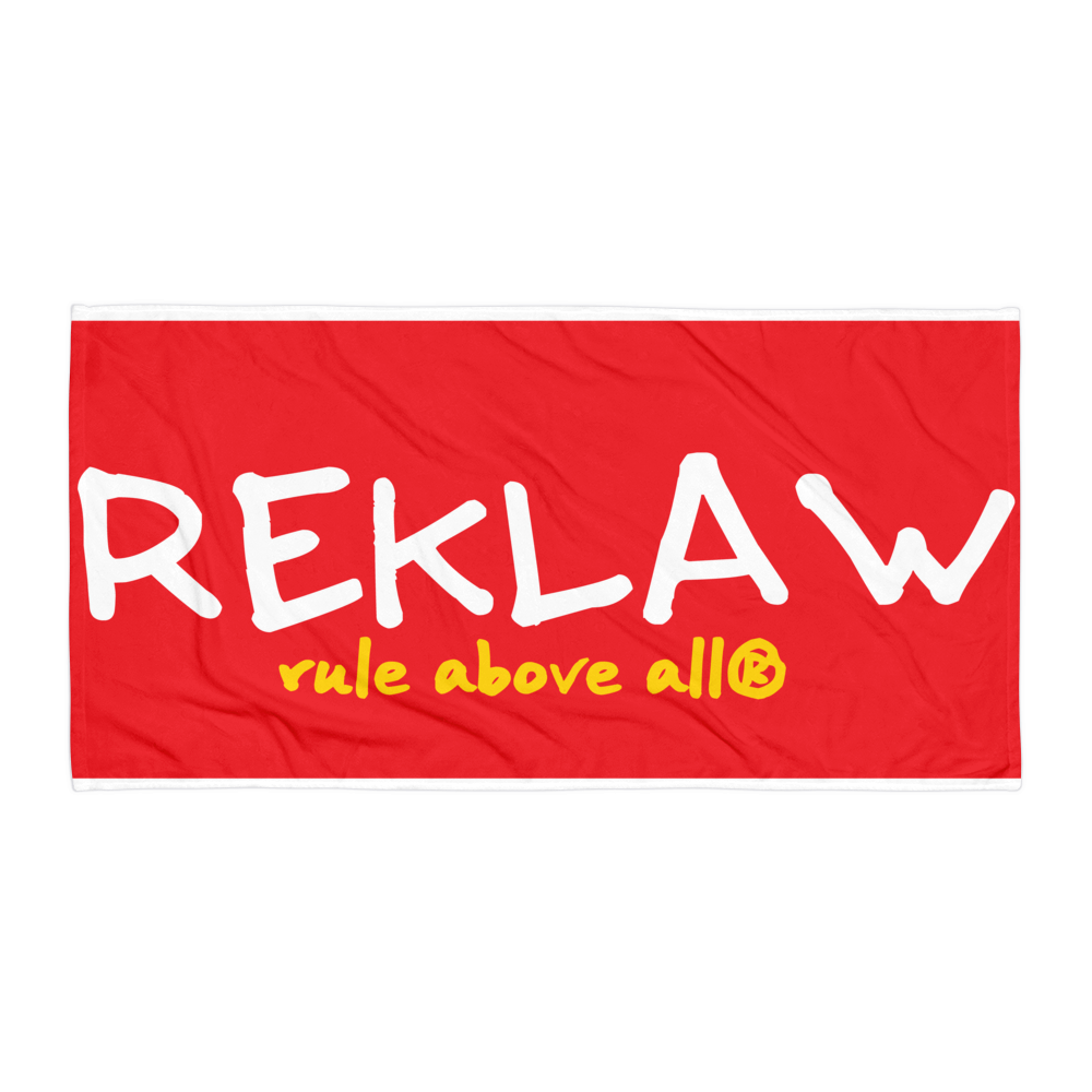Reklaw-Rule-Above-All-beach-towel.red.white-04_mockup_Horizontal_30x60_White.png