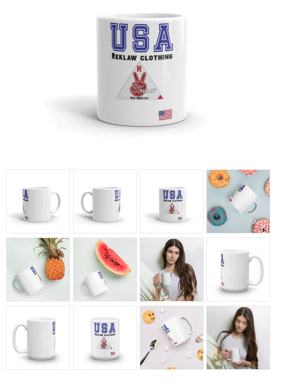 Reklaw Clothing USA Mugs .png