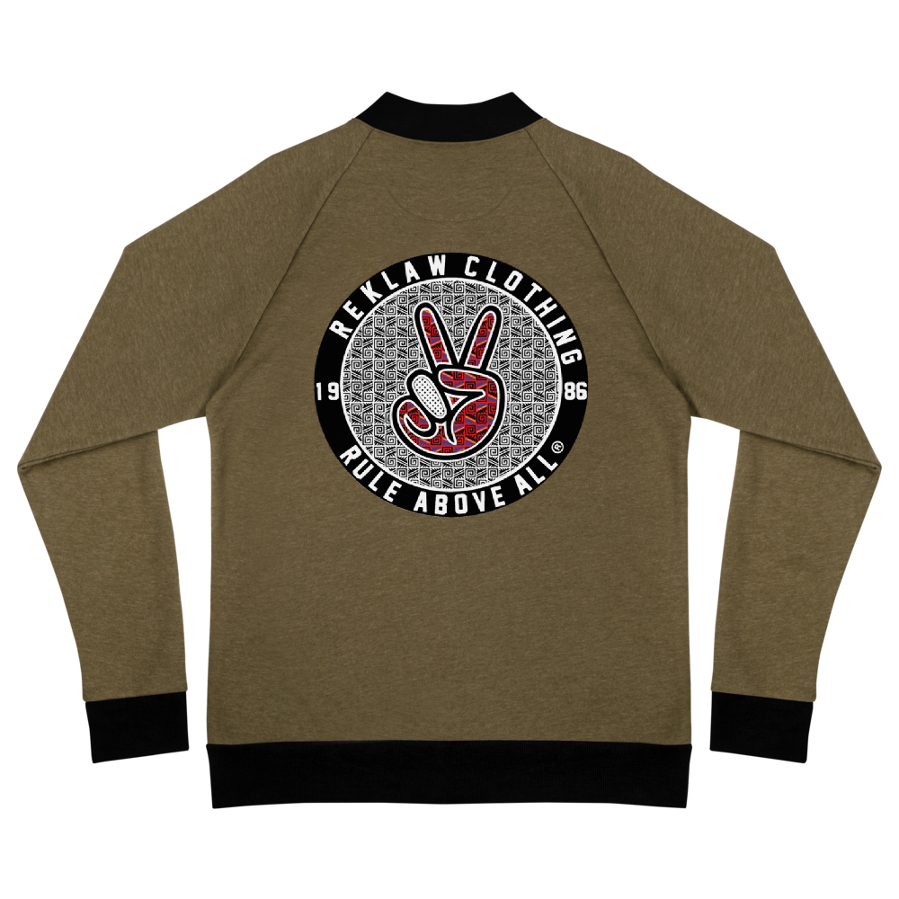 REKLAW-Spring 2020-Mens Bomber Jacket.Reklaw-Aztek.Olive.Back.png