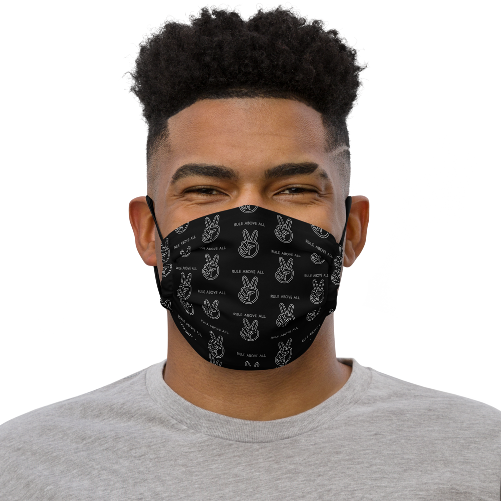 ReklawClothing.SS21.PeaceRuleAboveAll.FaceMask.Model.Front.png