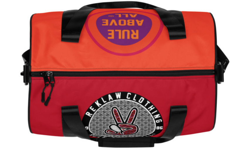 REKLAW CLOTHING.SS22.TRAVELDUFFLE.MOCK.TOPVIEW.png