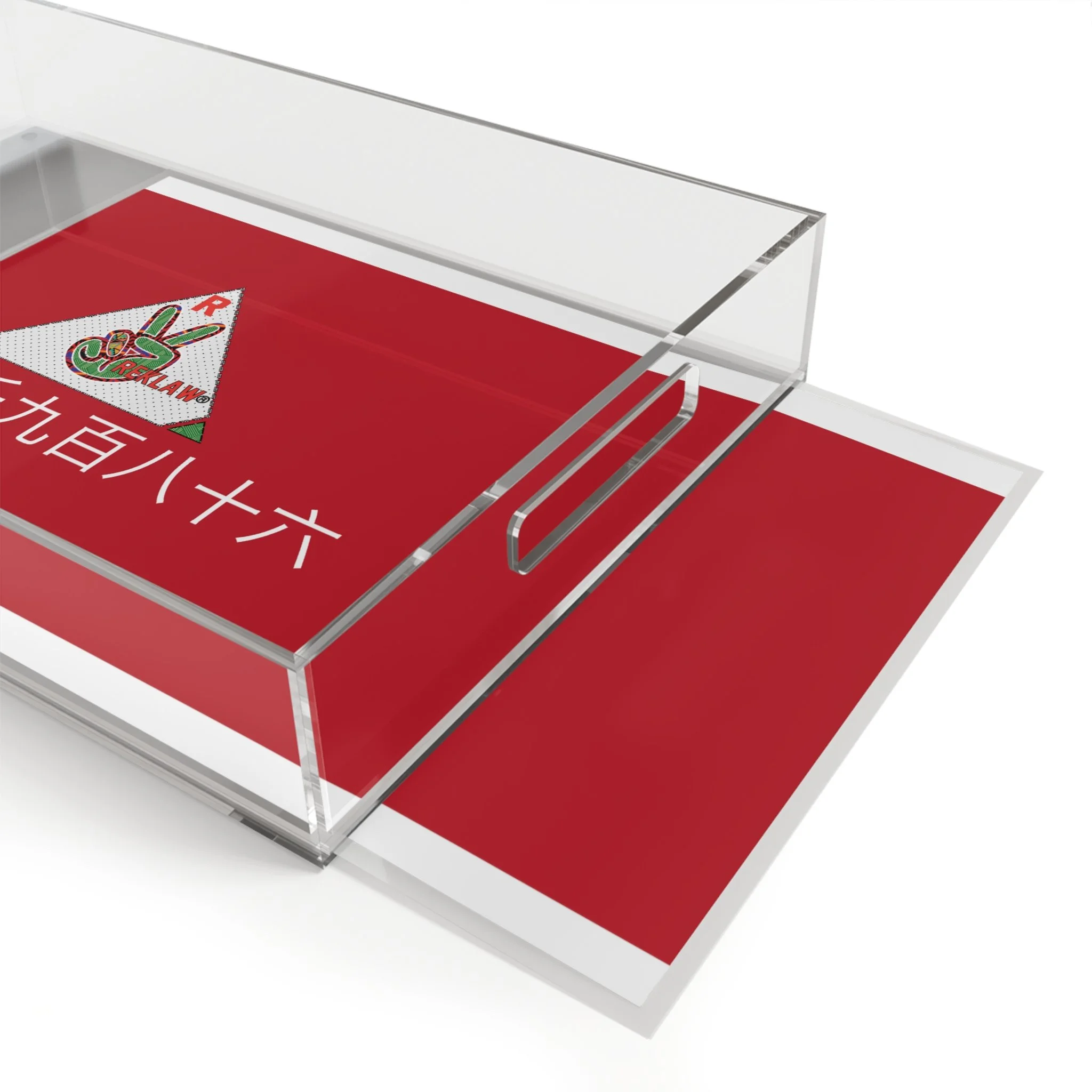 Reklaw Clothing Serving Tray.Redlogo.Sideview.jpeg