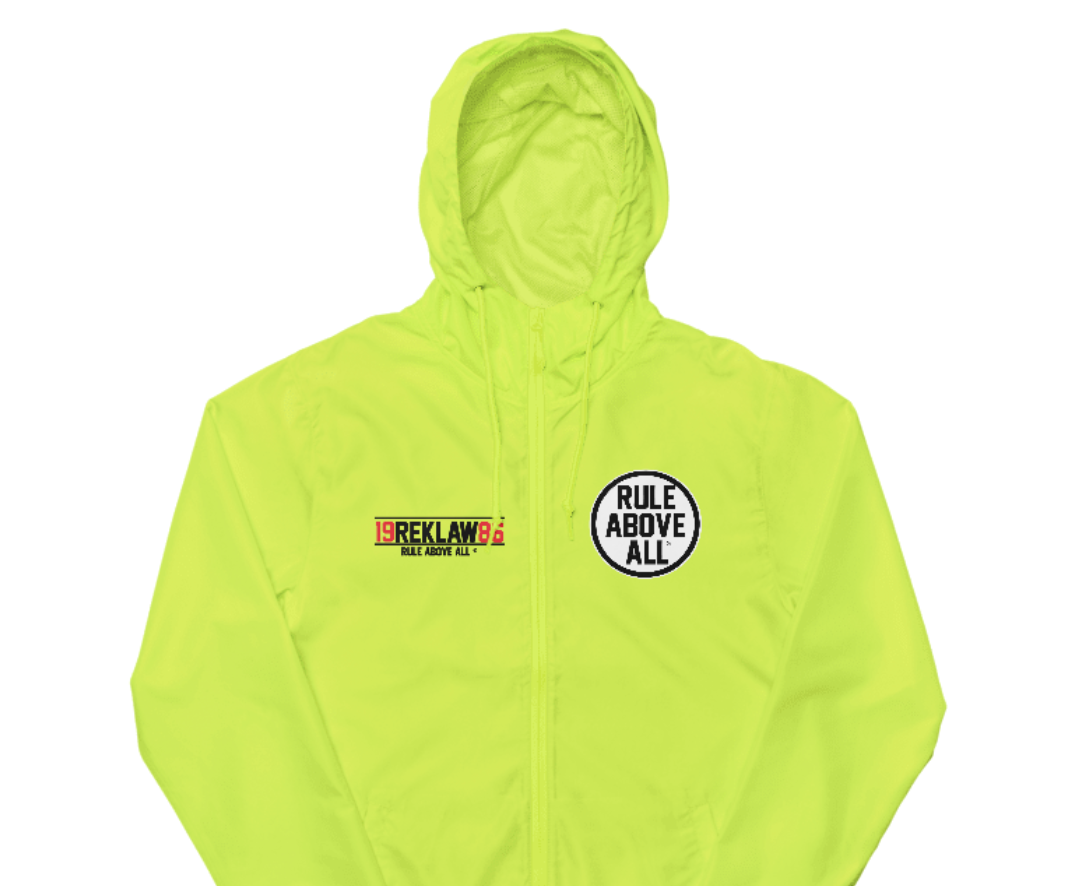 Reklaw Clothing Zip Up Windbreaker.SS24.Front View.png
