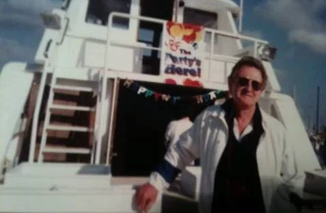 Photo: This is my Dad, California week end sailor, around 50 in this picture, “Treasure Island," Naples, California.