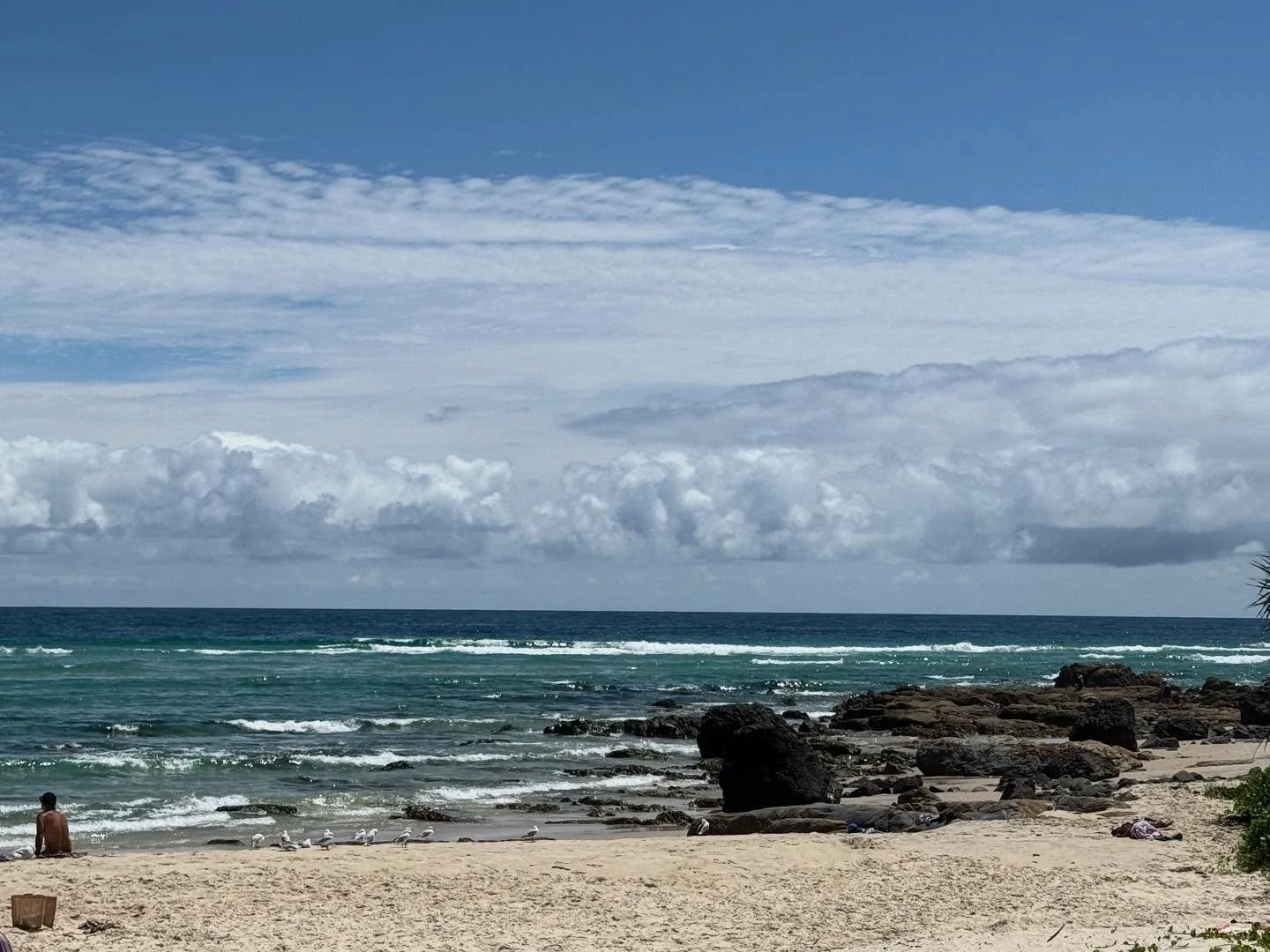🌤️ 🌊 🏖️ and seagulls.
 
(Why is there no emoji for seagulls&hellip;or is it 🍟)
