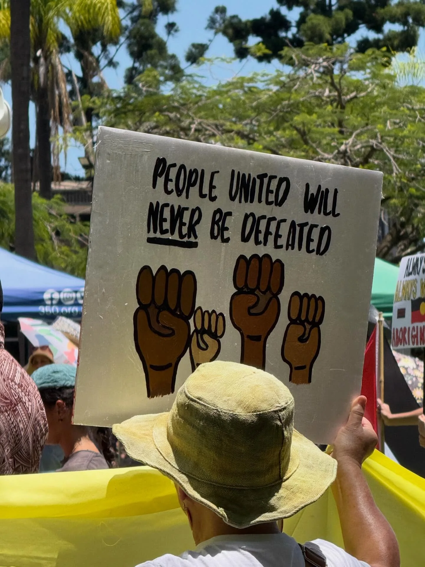 Proud to march today in solidarity with Aboriginal and Torres Strait Islander peoples and with Palestine supporters opposed to the ongoing genocide in Gaza. 
Power to unity, not division. 

#invasionday2026 
#readersandwritersagainstthegenocide